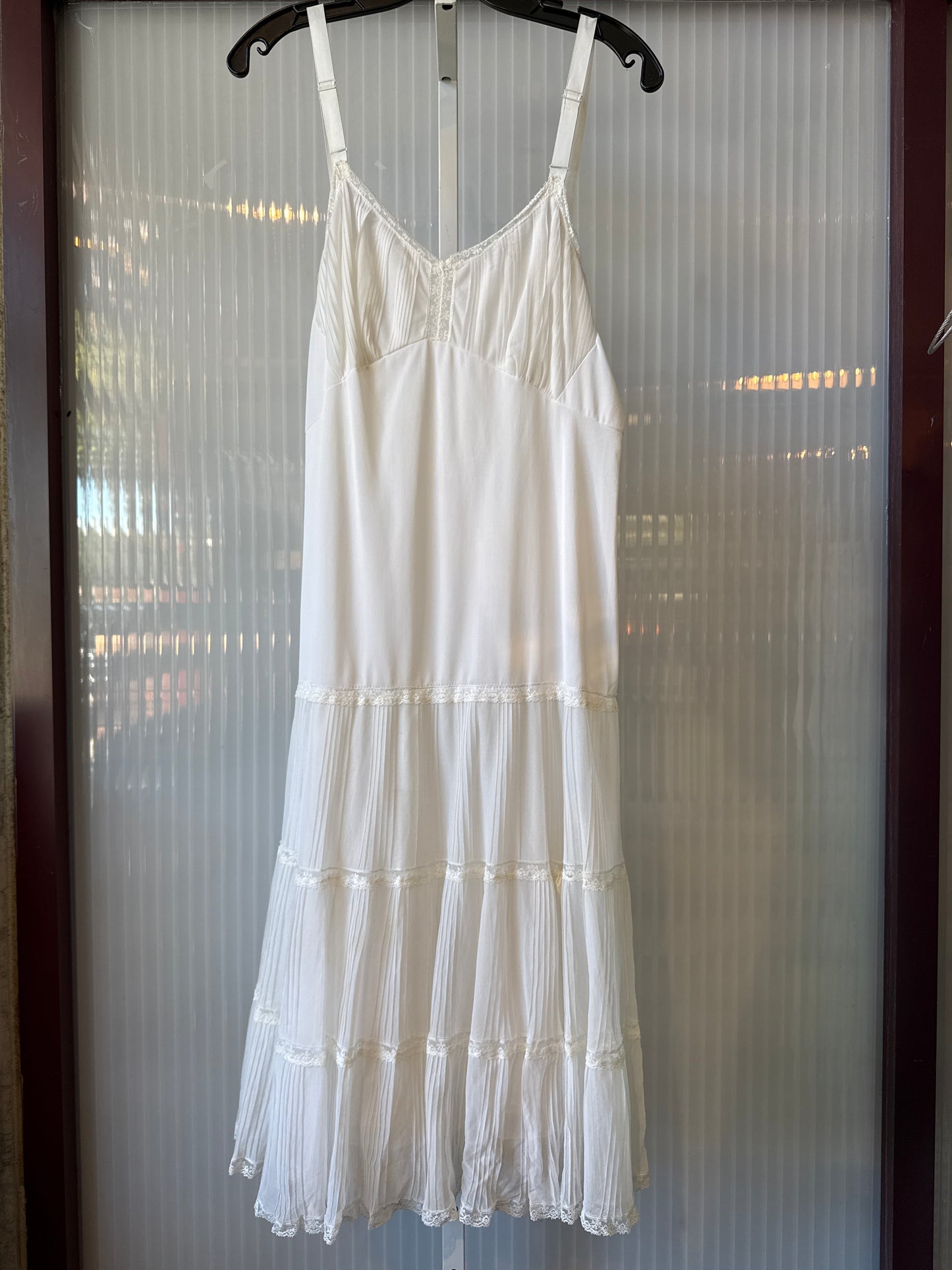 1950s Michelene White Slip