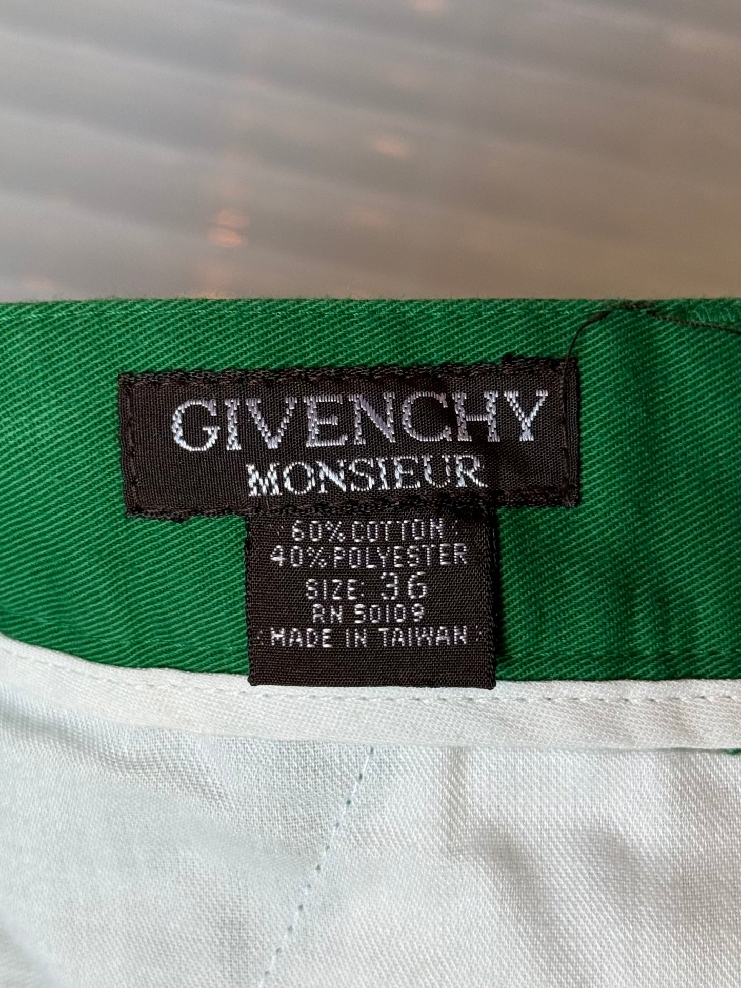 Givenchy Green Pleated Pants