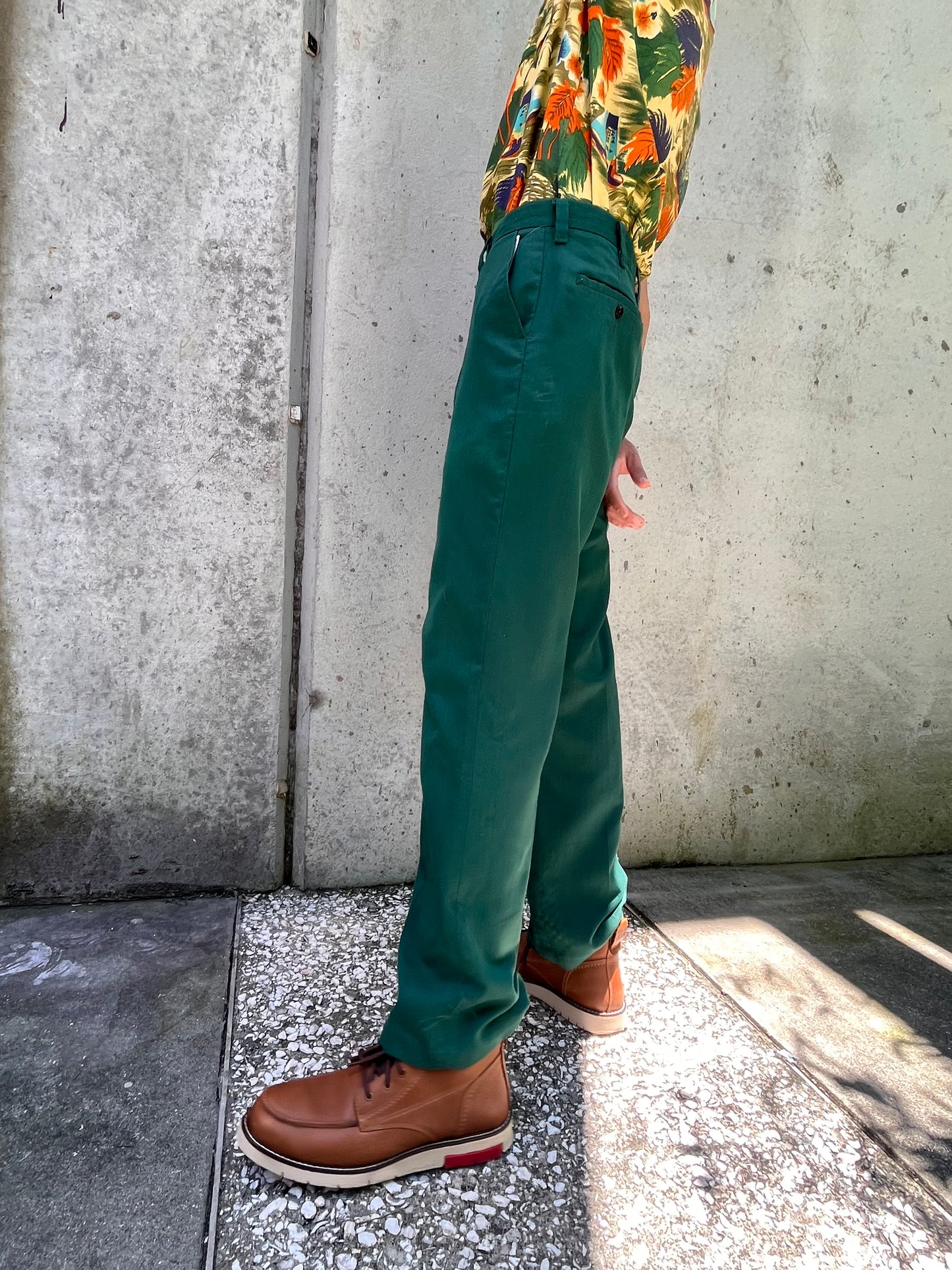 1970s Coca Cola Green Uniform Pants