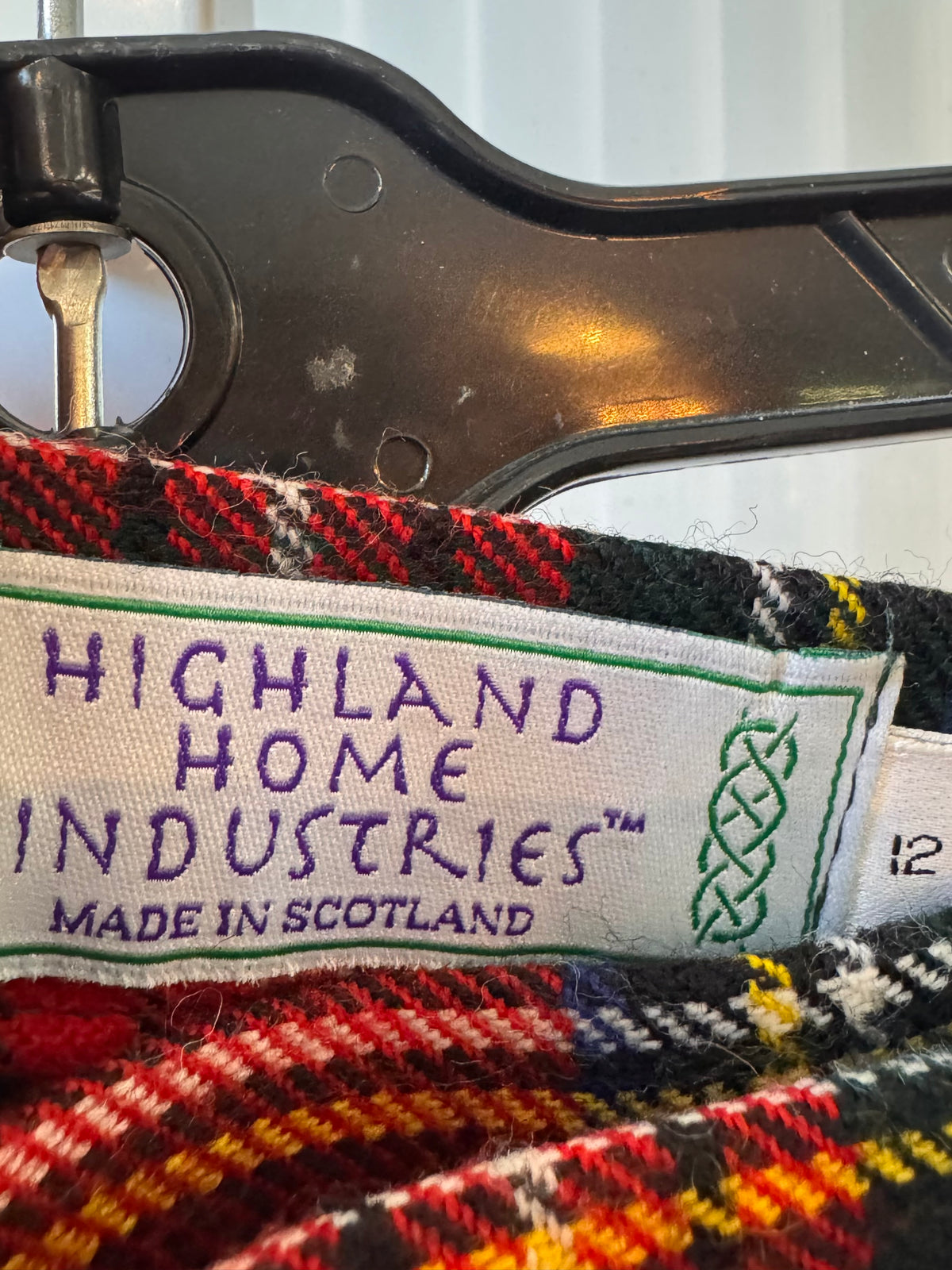 1990s Deadstock Red Tartan Wool Kilt