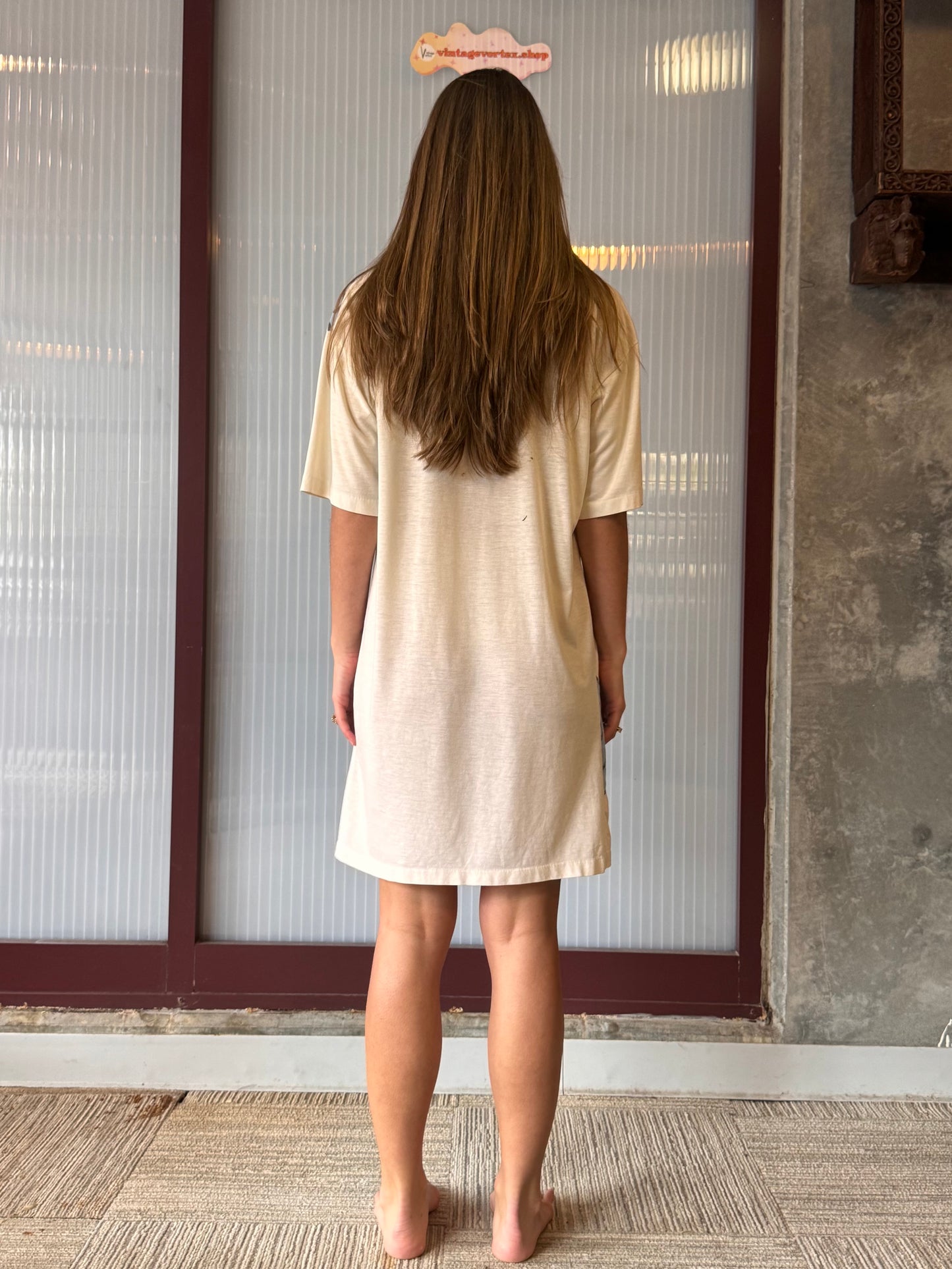 1990s Gitano Large Button Pattern T-Shirt