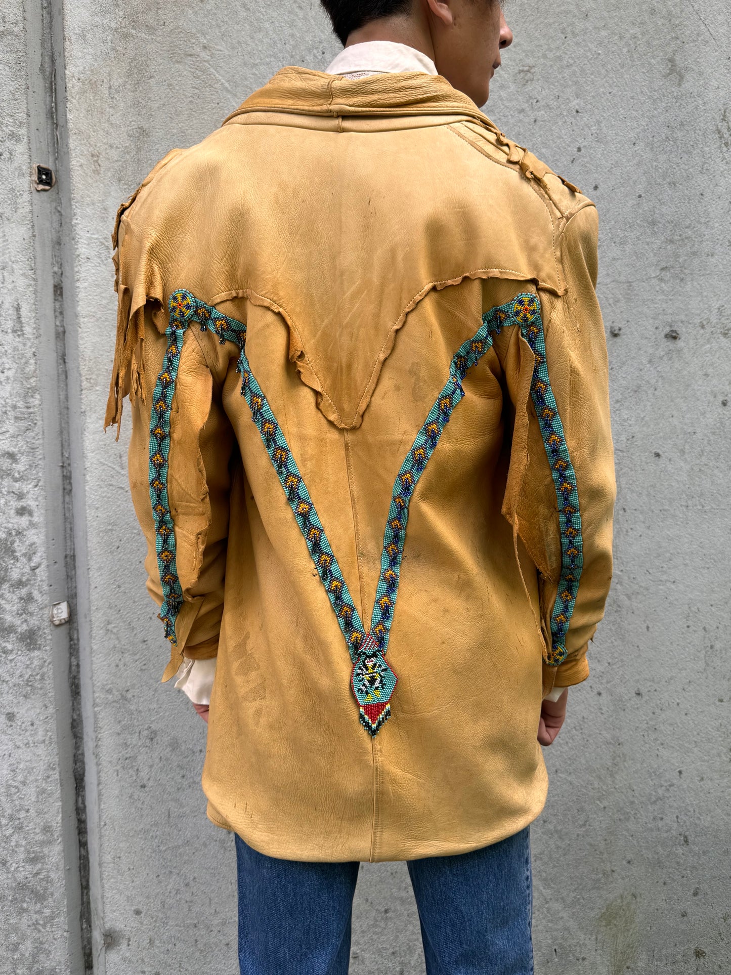 1970s Native American Leather Jacket