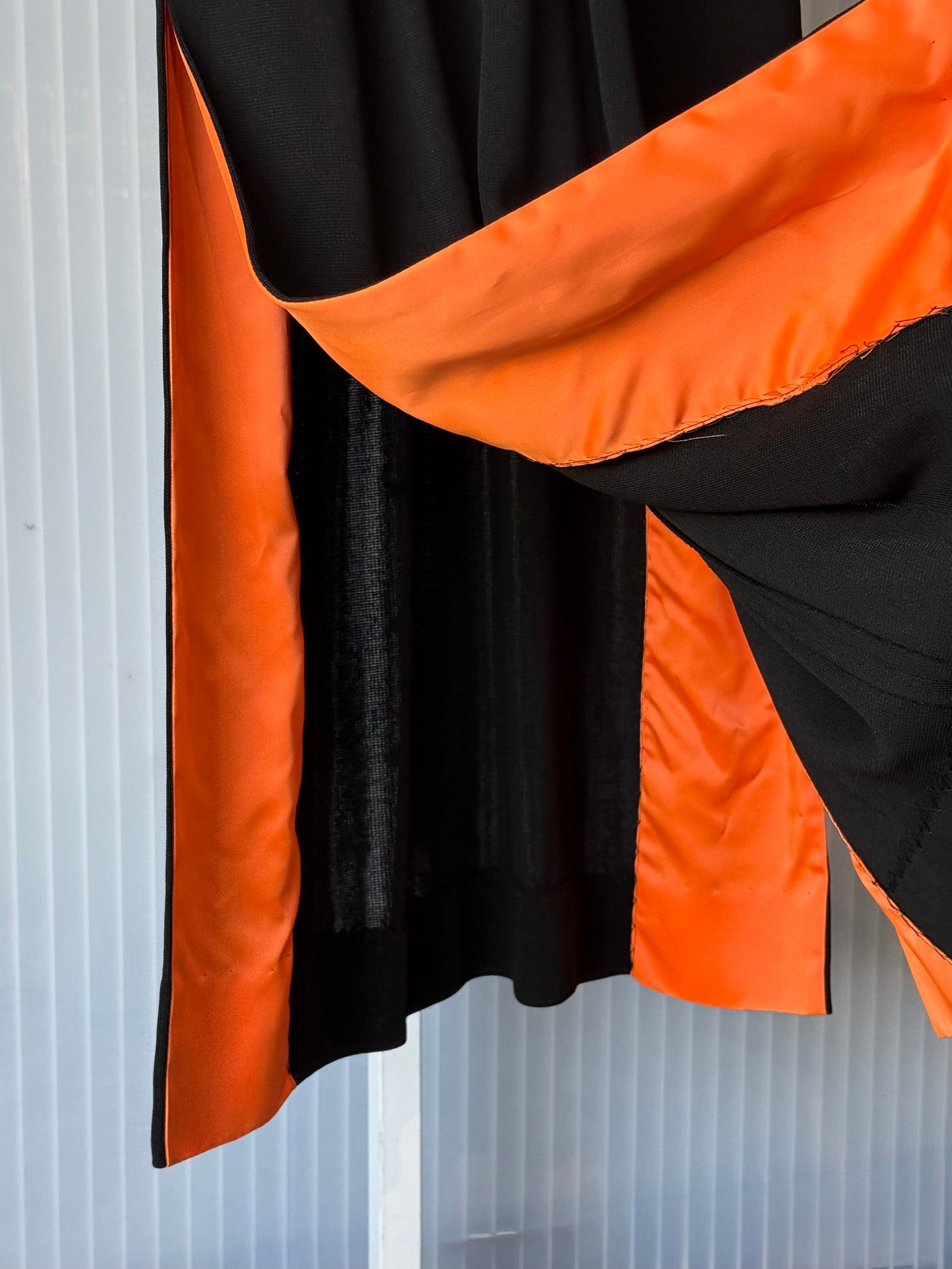 1960s Black Sleeveless Mandarin Collar Maxi Dress