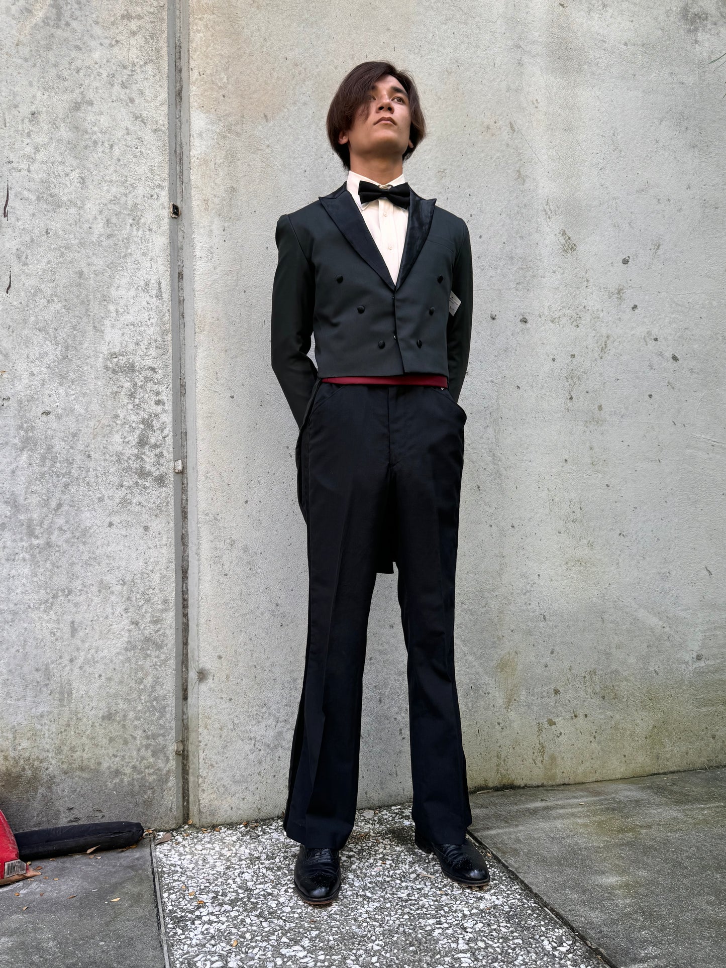 Charcoal Grey & Black Tailcoat