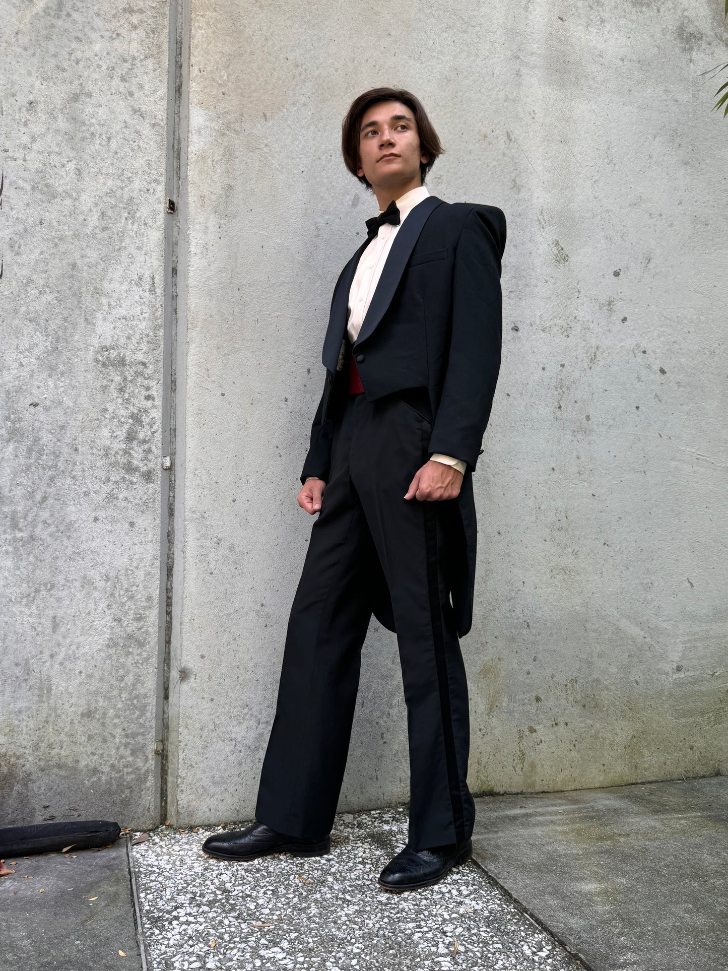 1980s Raffinati Black Tailcoat