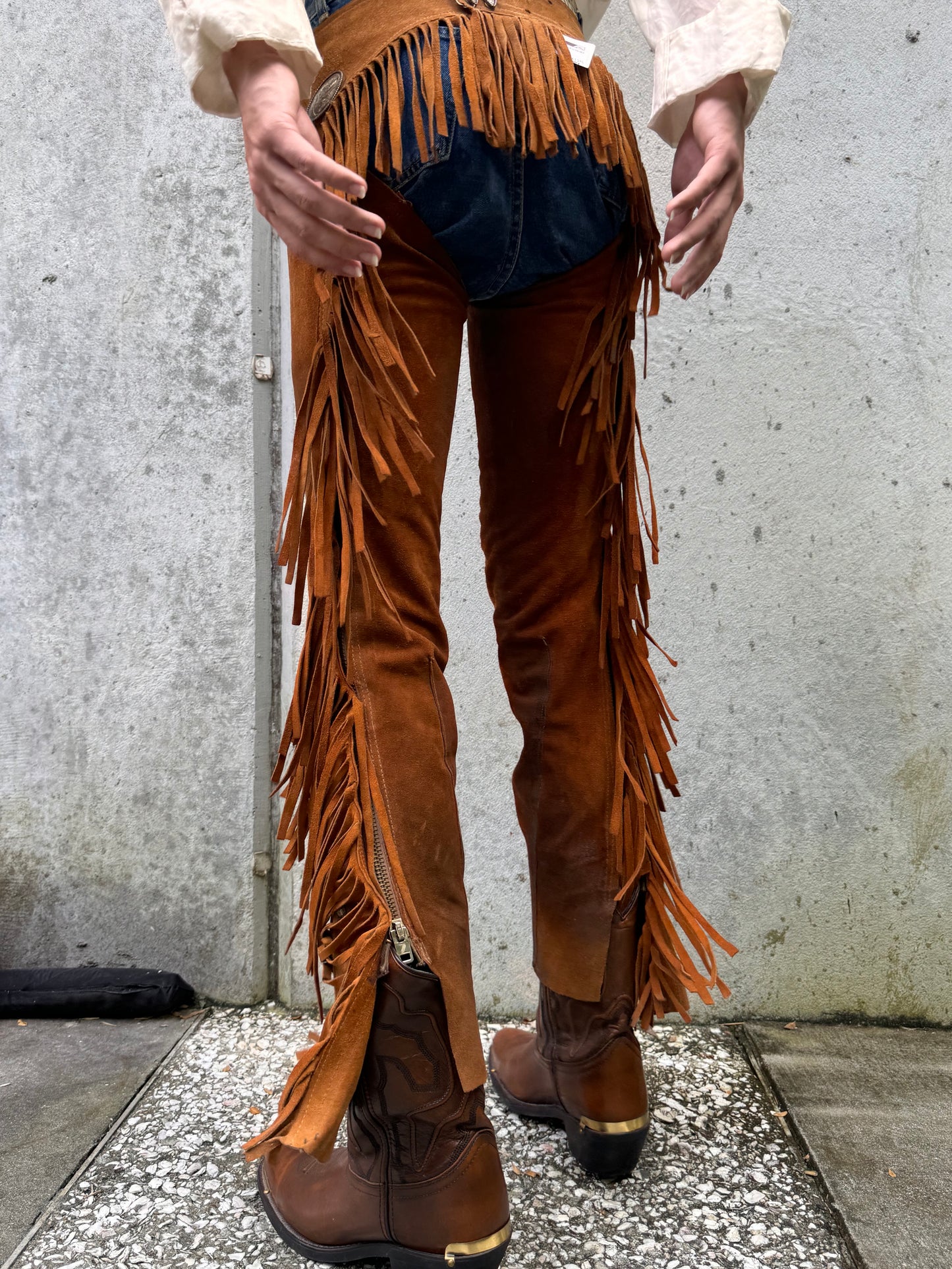 1970s Fringe Suede Chaps