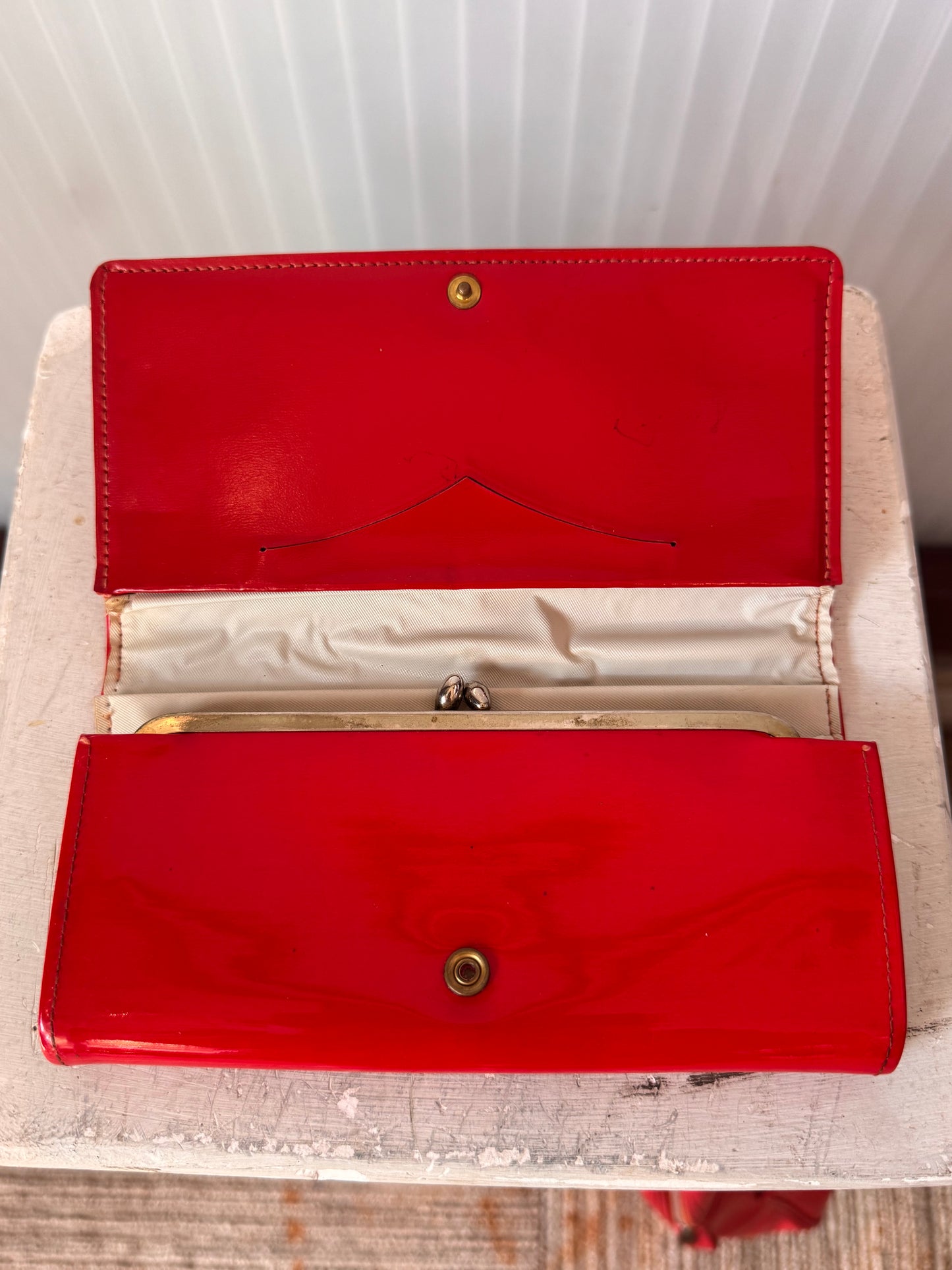 Red Patent Leather Wallet