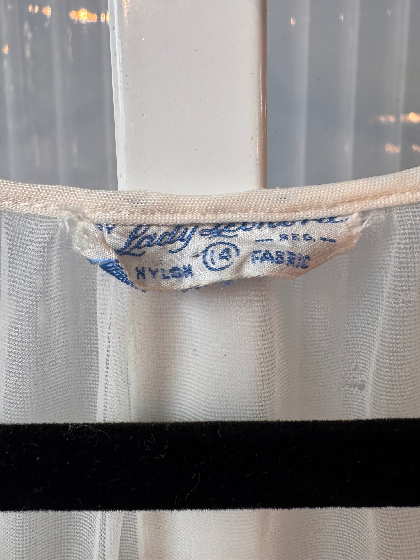 1970s Off White Robe with Lace Cuffs