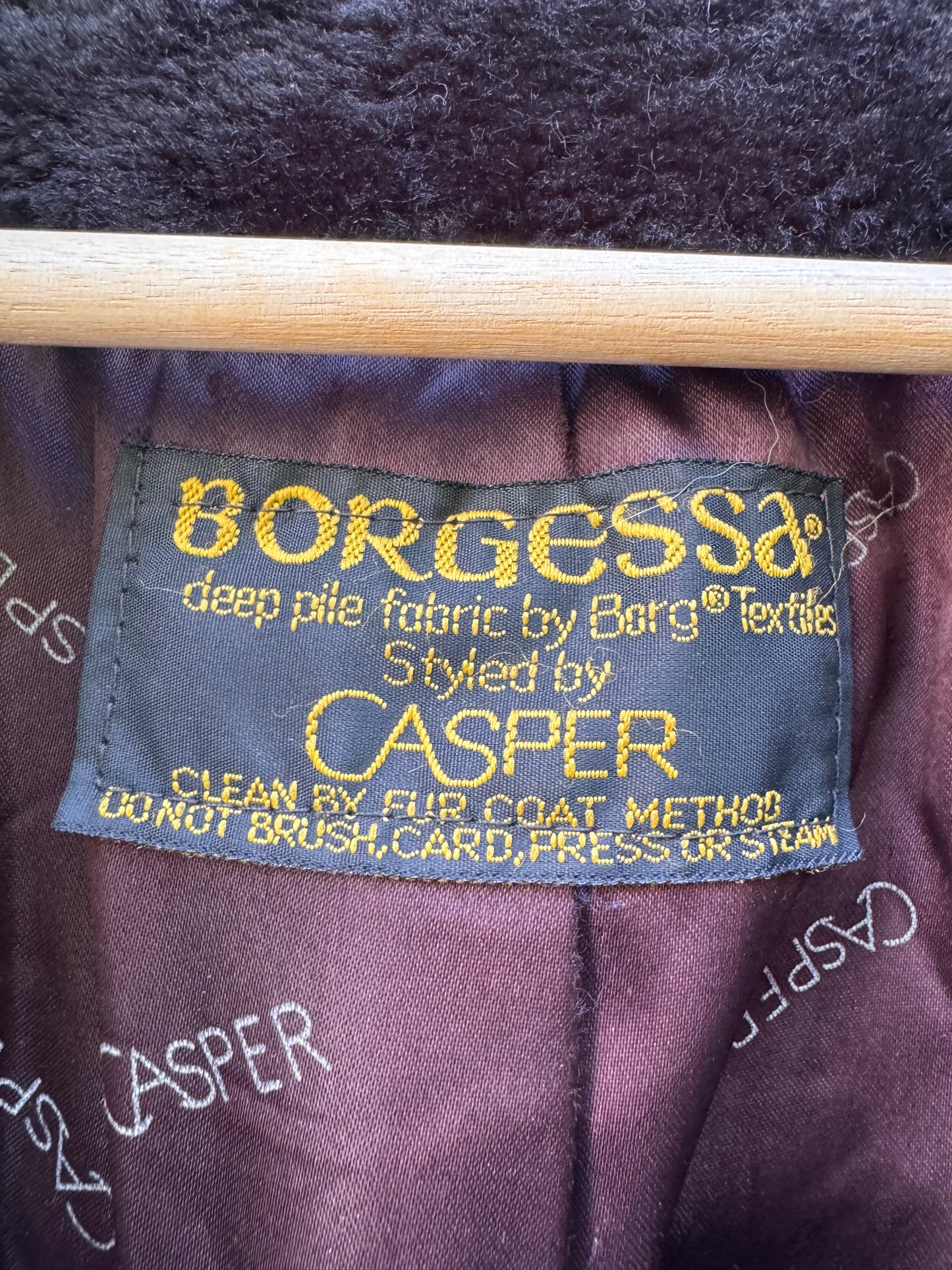 Borgessa Black Faux Fur Coat