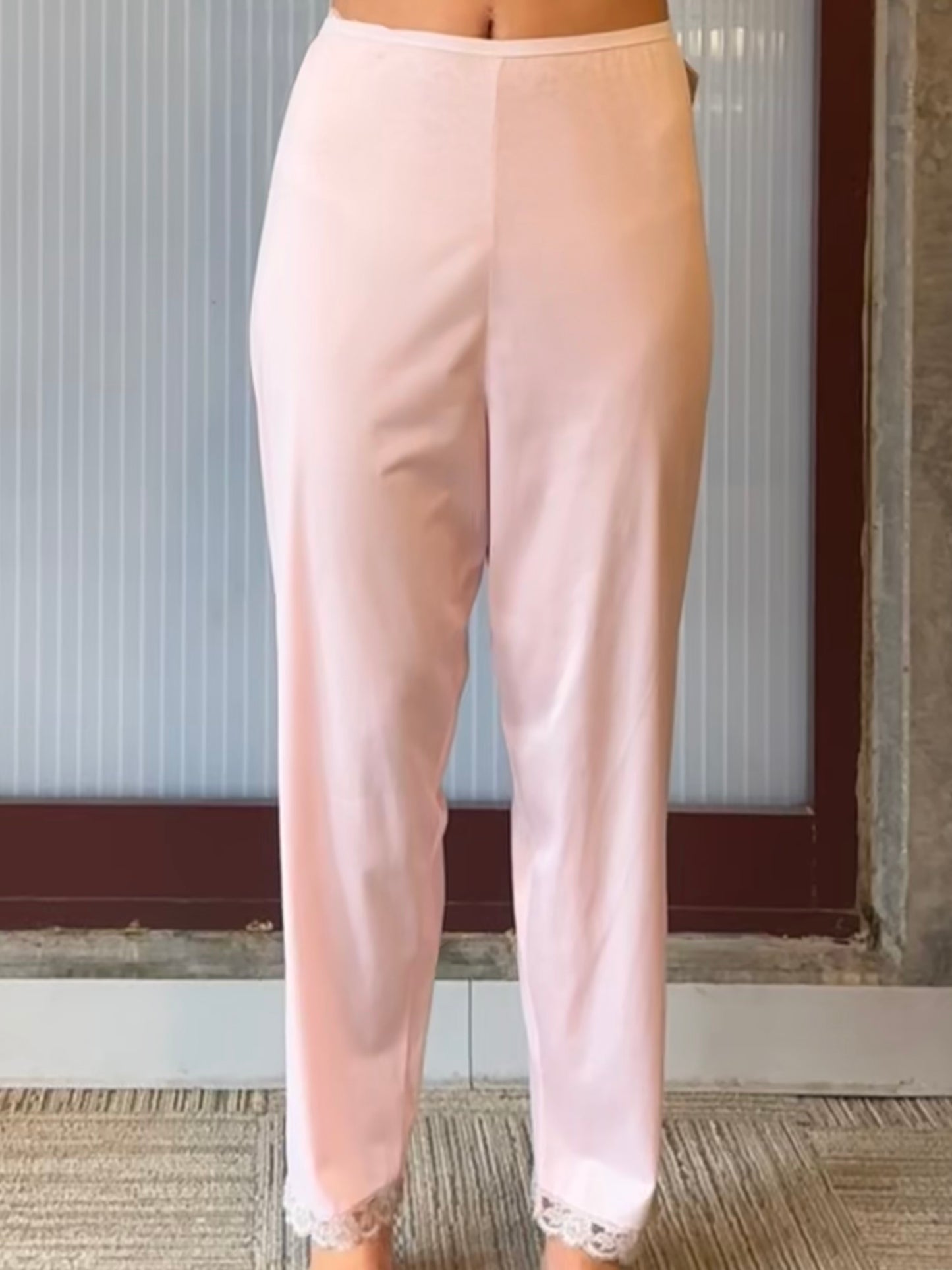 1960s Pinehurst Pink Satin Pajama Pants