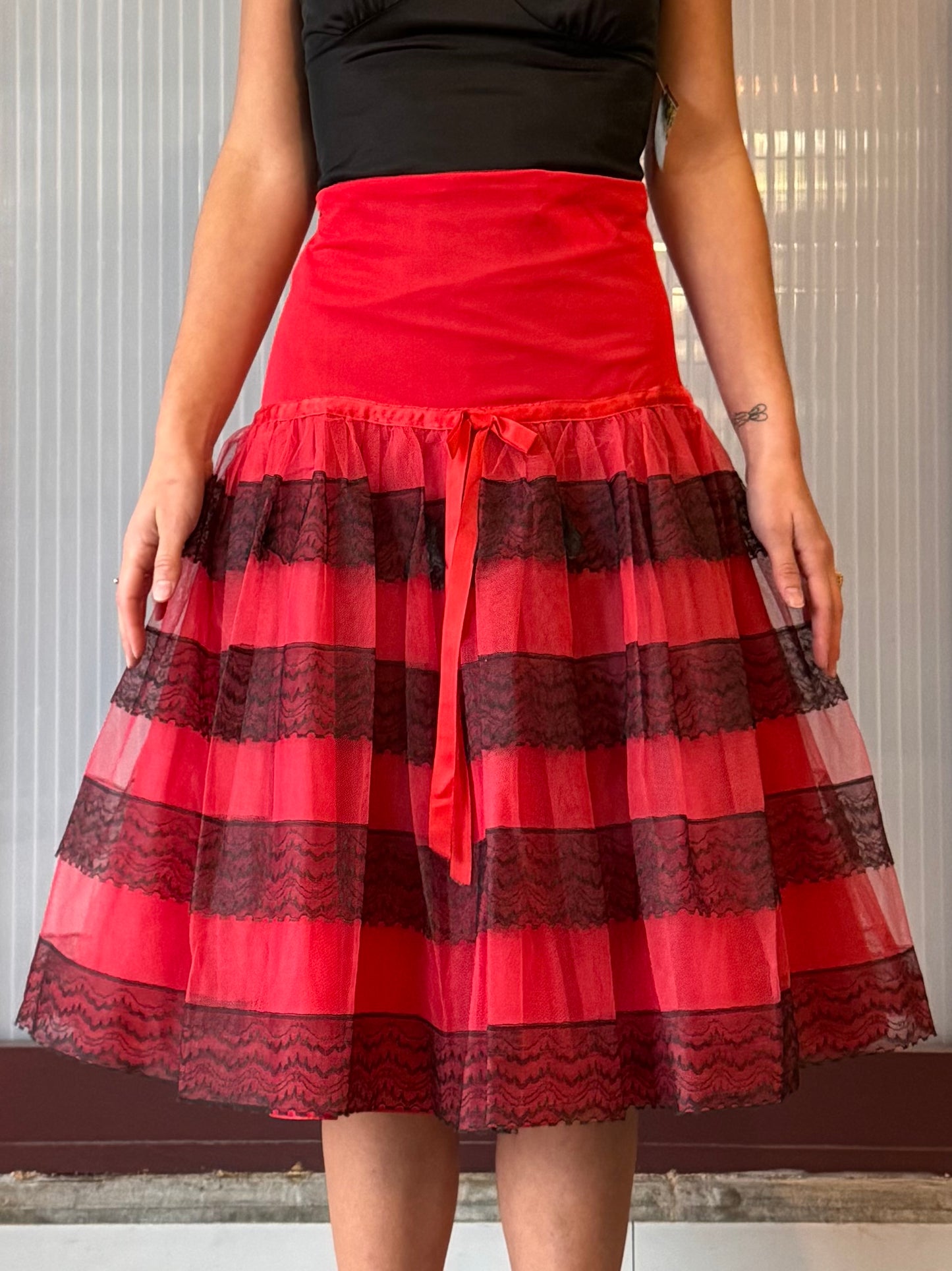 1950s Penny Dale Red Petticoat