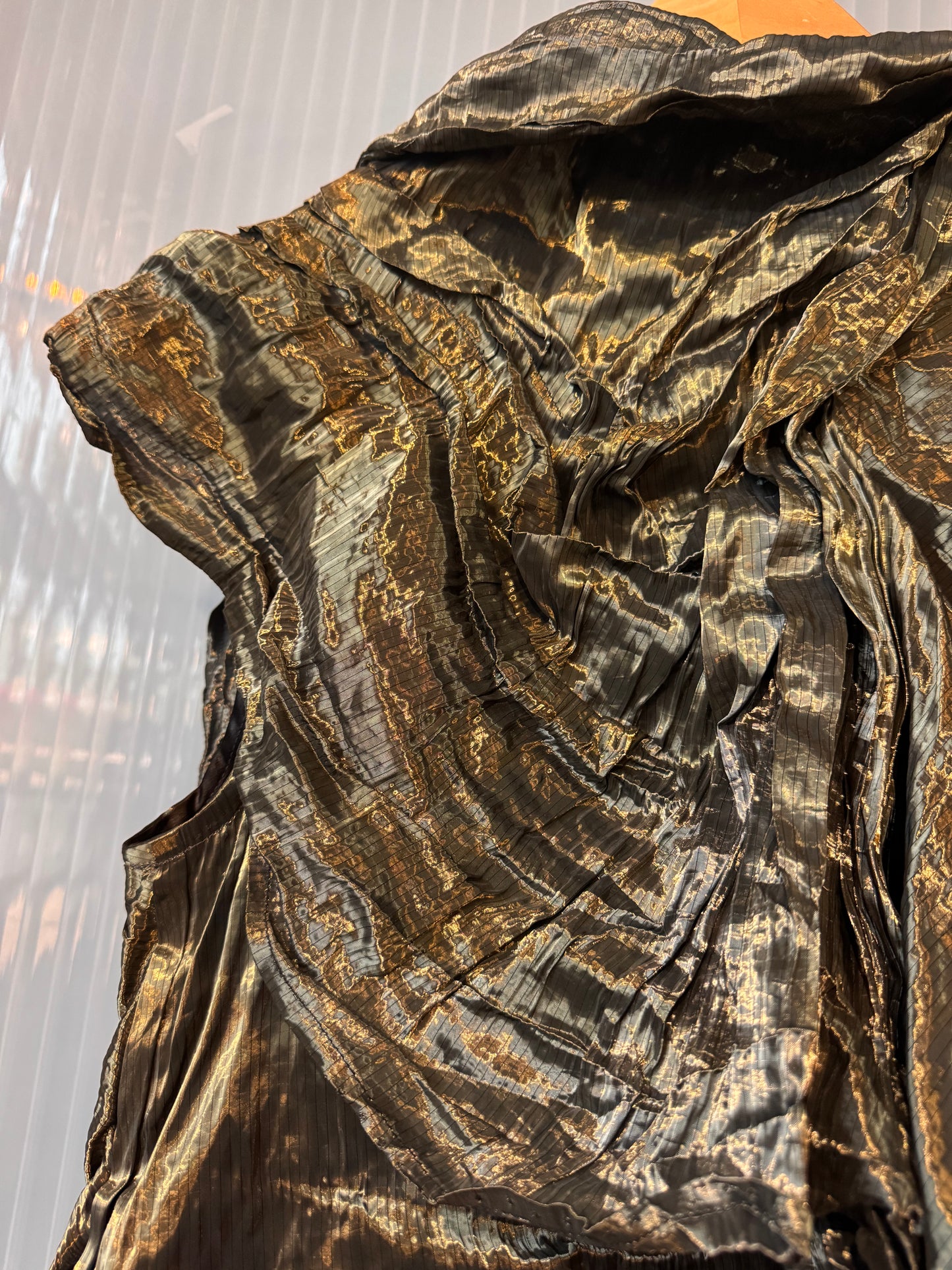 Hunger Games Set Piece Metallic Silver Jacket