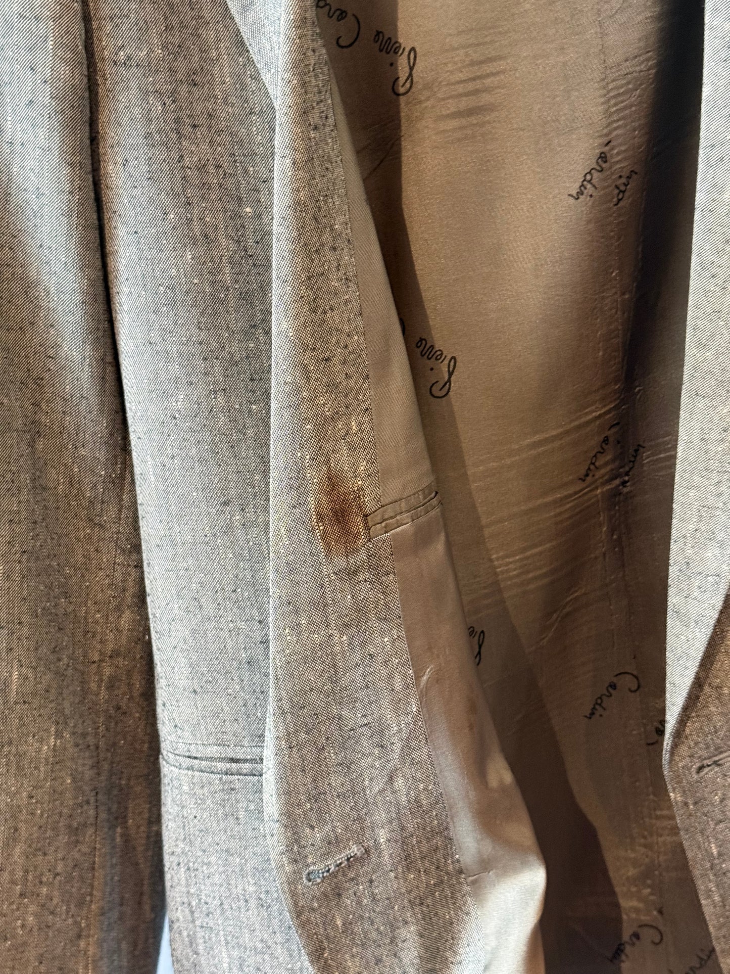 1960s Stripe Tweed Double Breasted Jacket