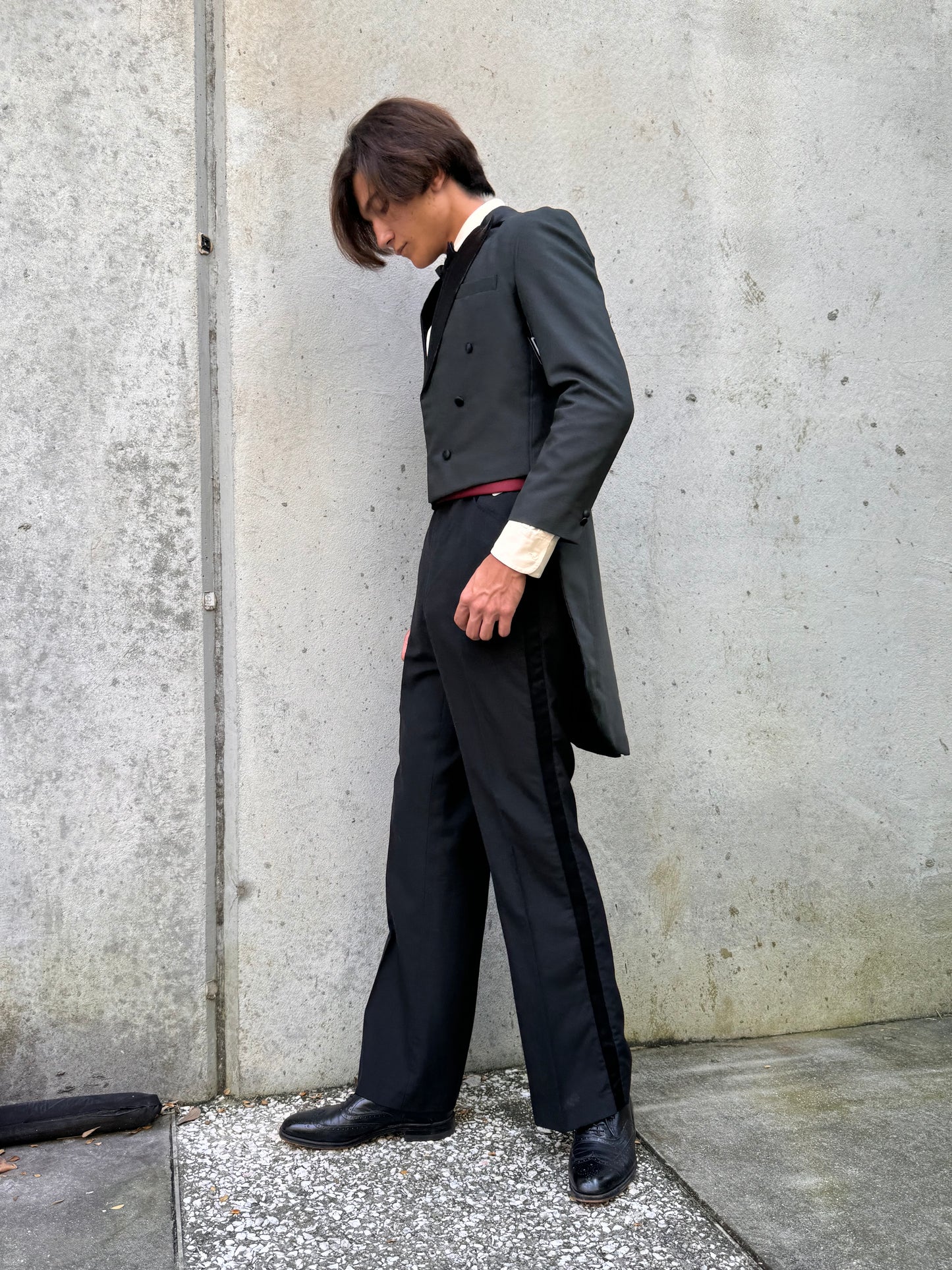 Charcoal Grey & Black Tailcoat