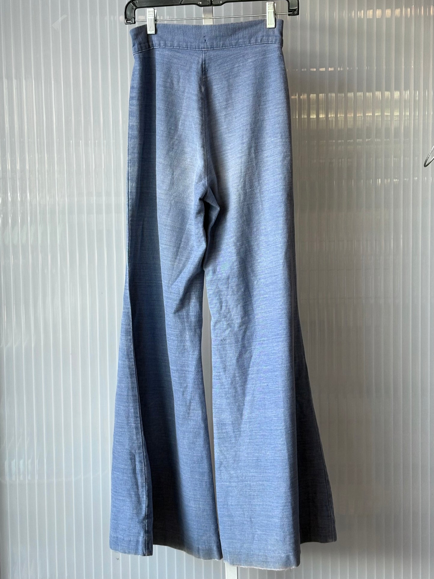1970s Flared Light wash Denim Bellbottom Jeans