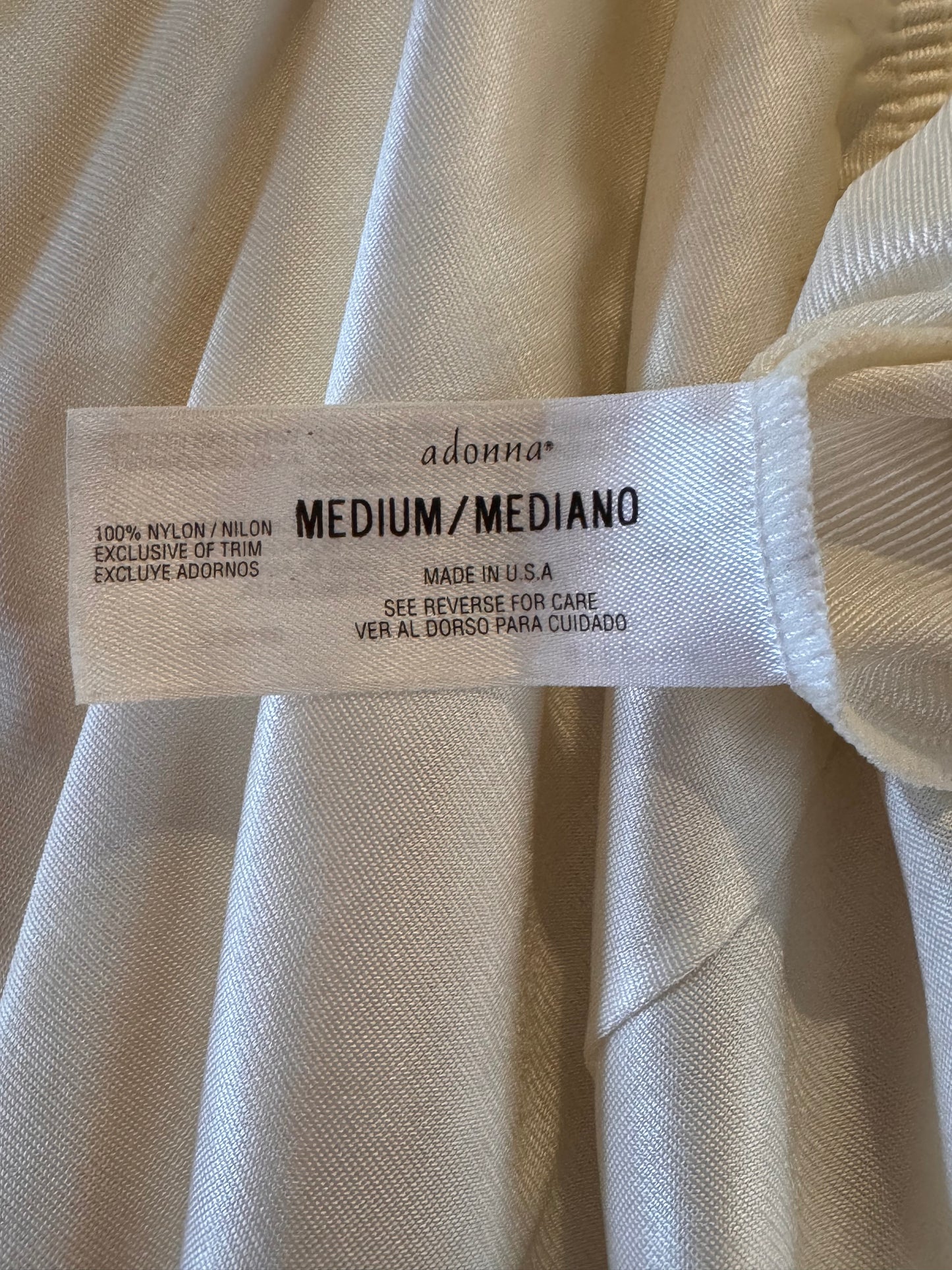 1990s Adonna Ivory Skirt Slip