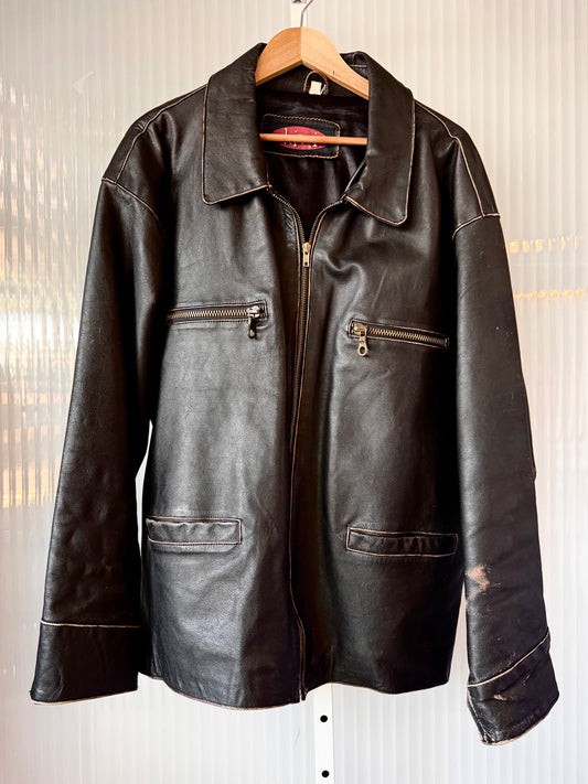 Kiwi Black Leather Jacket