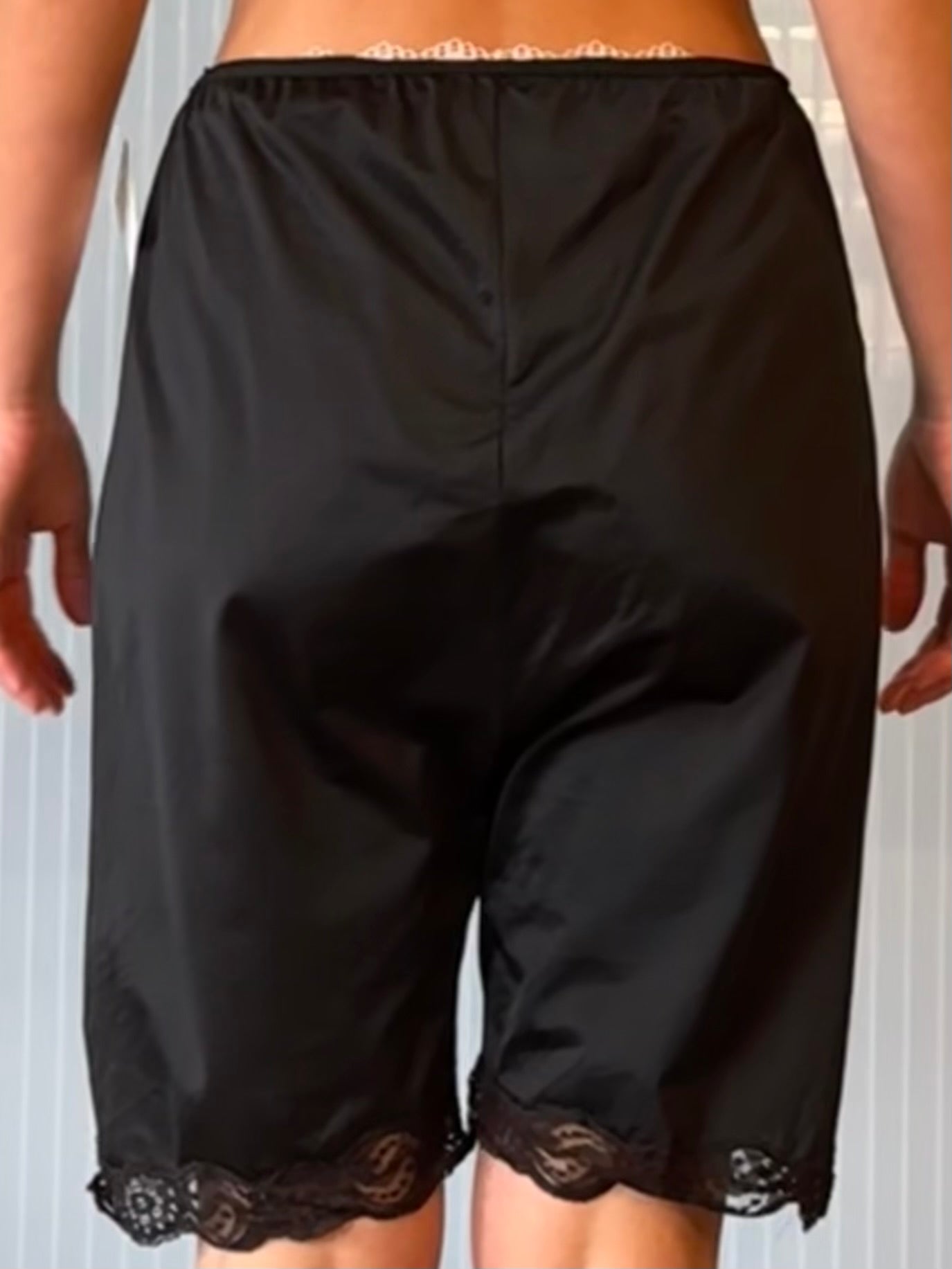 1950s Heiress Black Slip Shorts