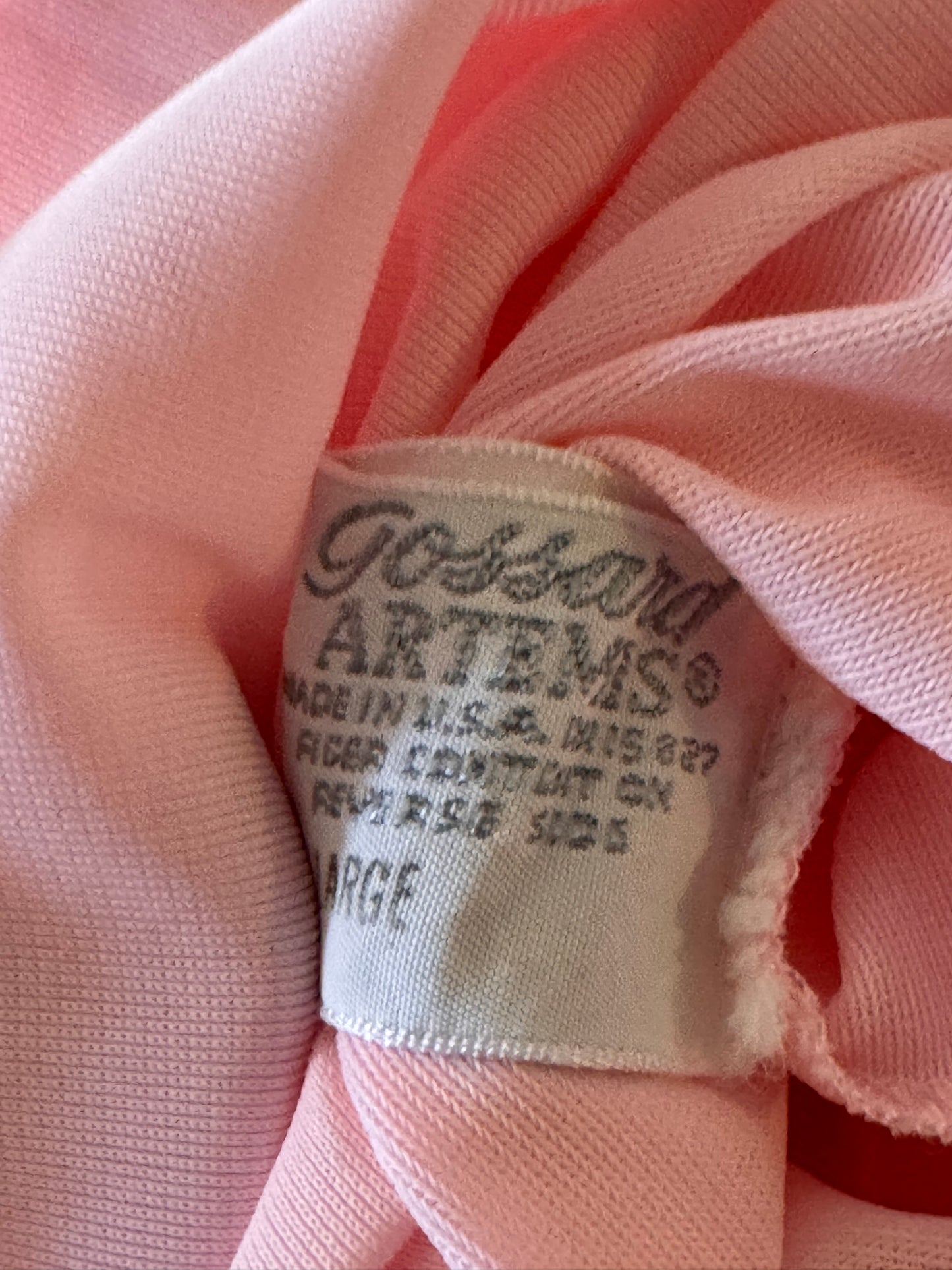 1960s Gossard Artemis Pink Robe