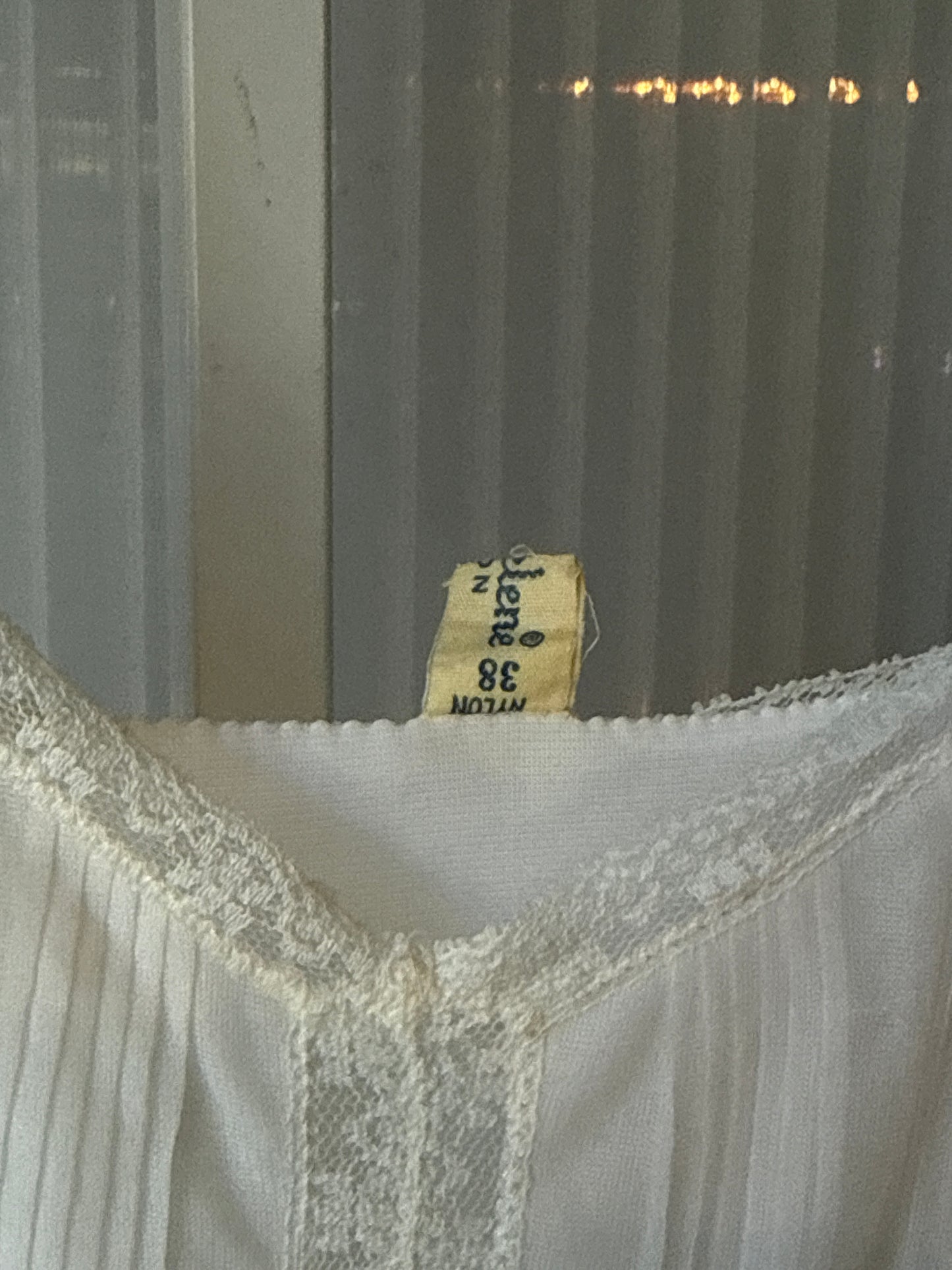 1950s Michelene White Slip