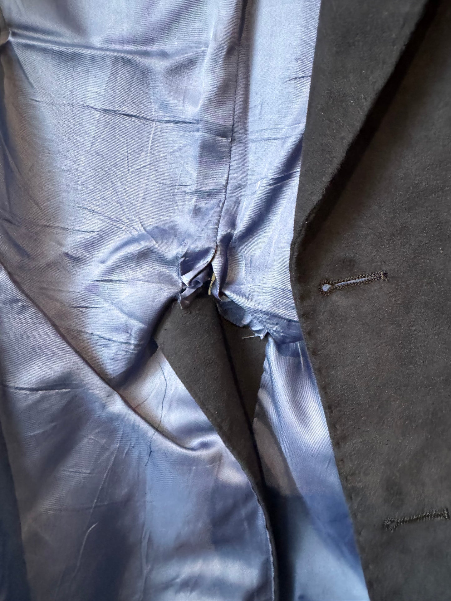 1960s Navy Wool Suit Jacket