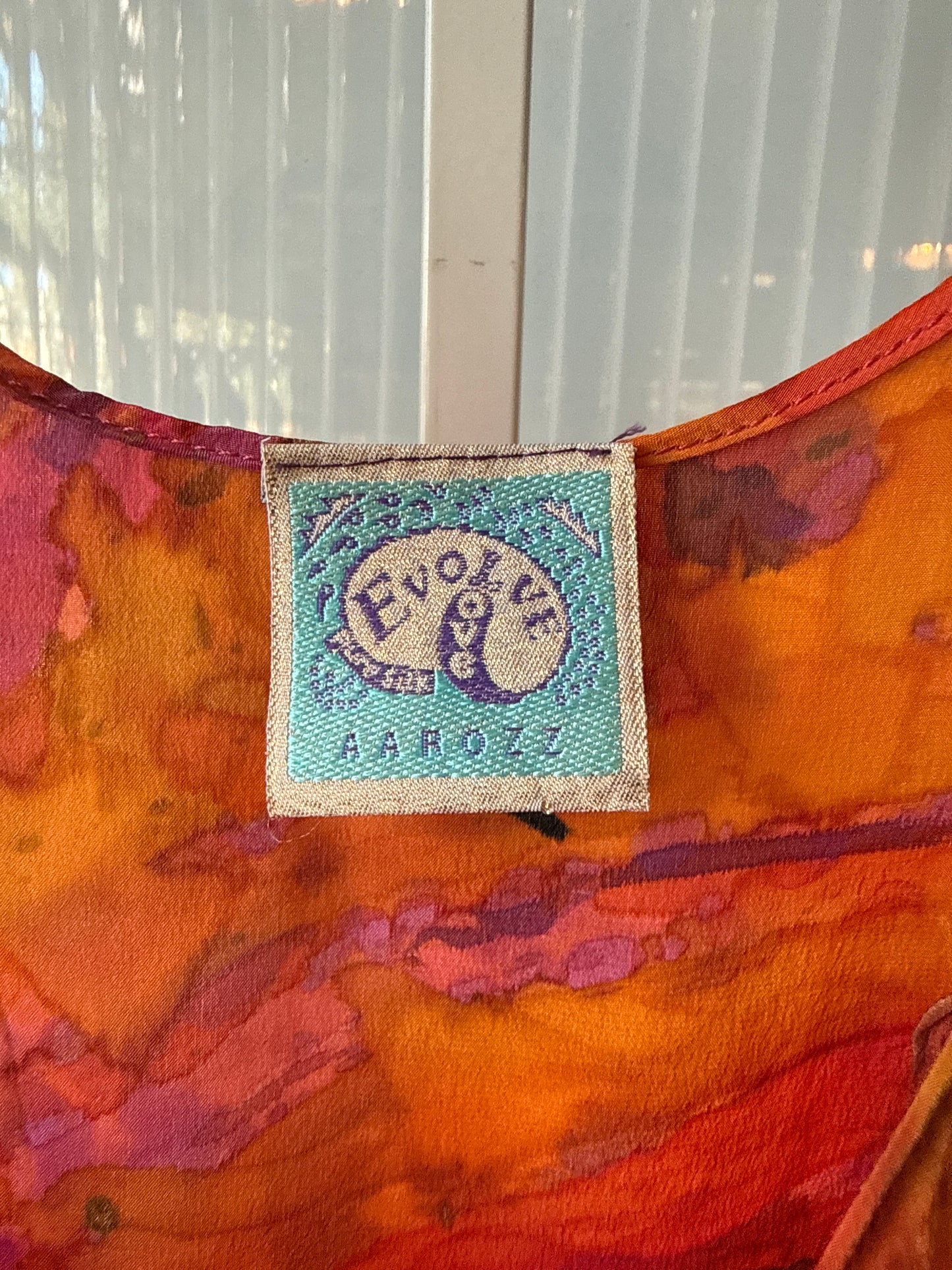 1990s Pure Silk Flower Patterned Dress Set