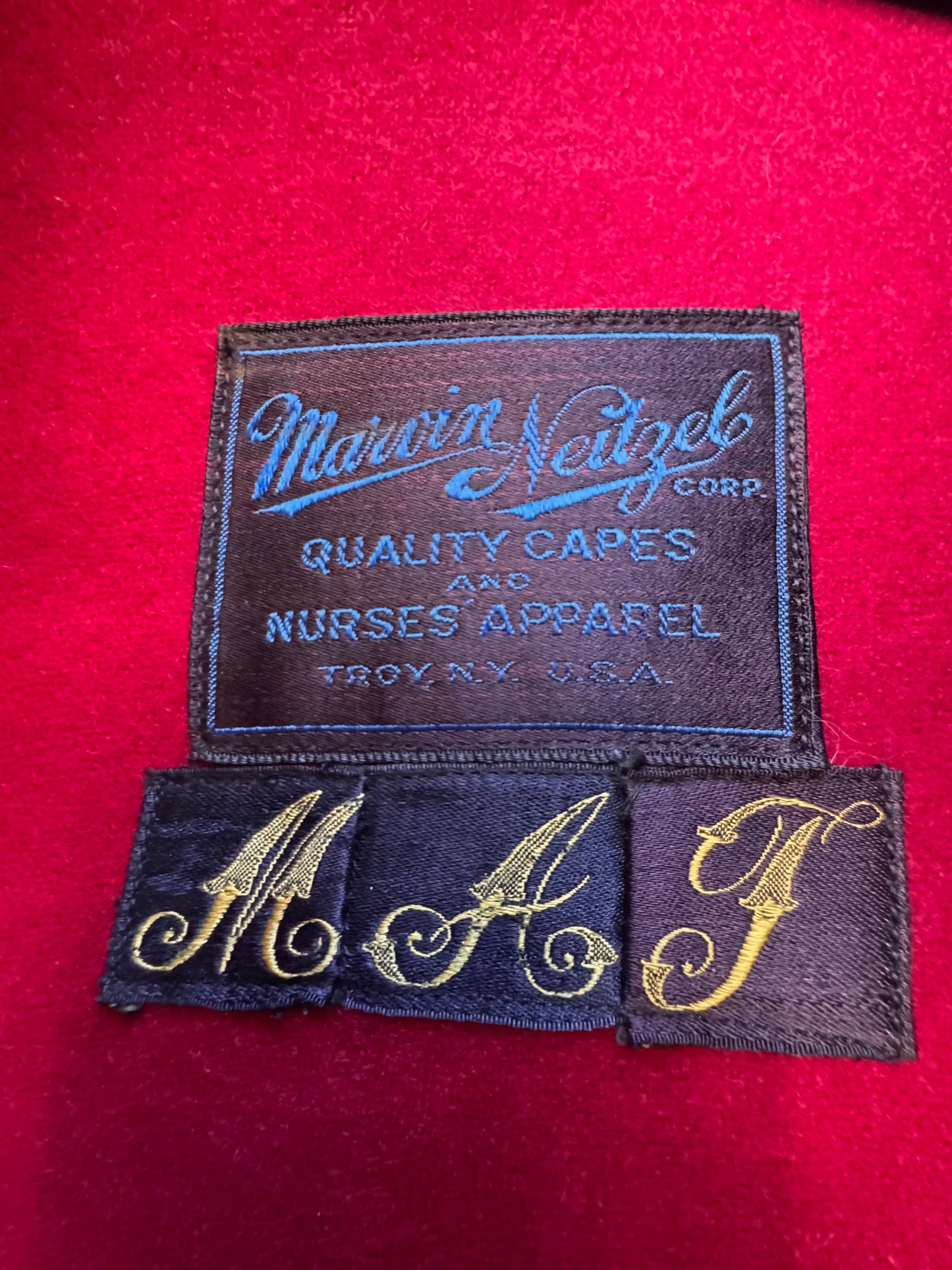 1940s WWII Navy Blue Nurse's Cape