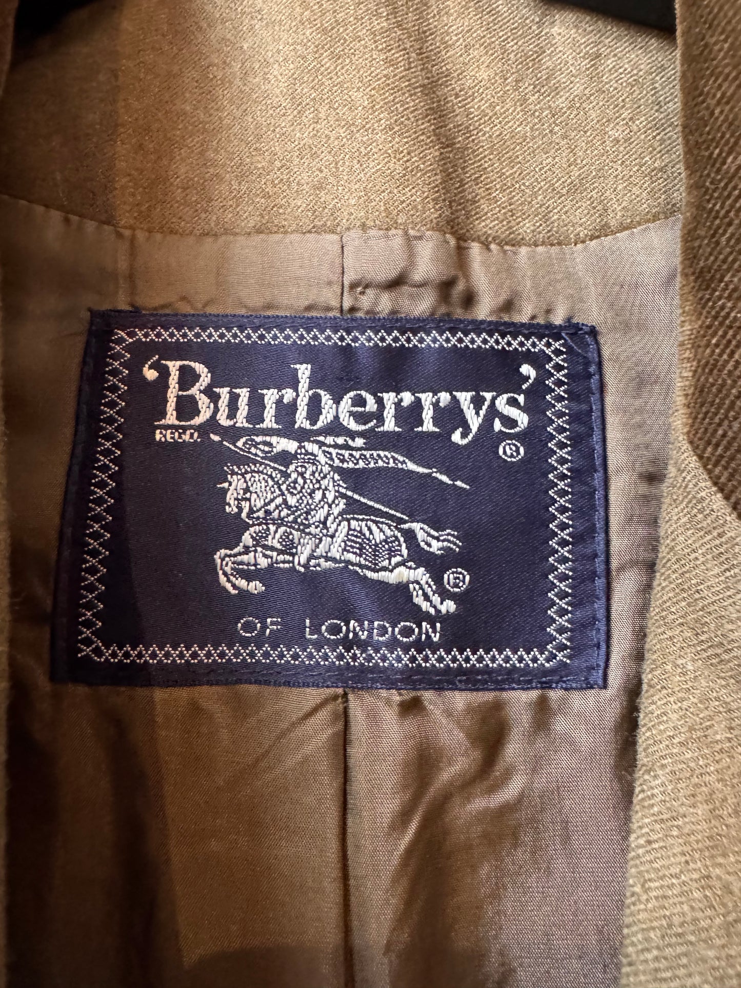 Burberrys Jacket & Skirt Suit Set w/ Corduroy Elbow Patches & Lapel
