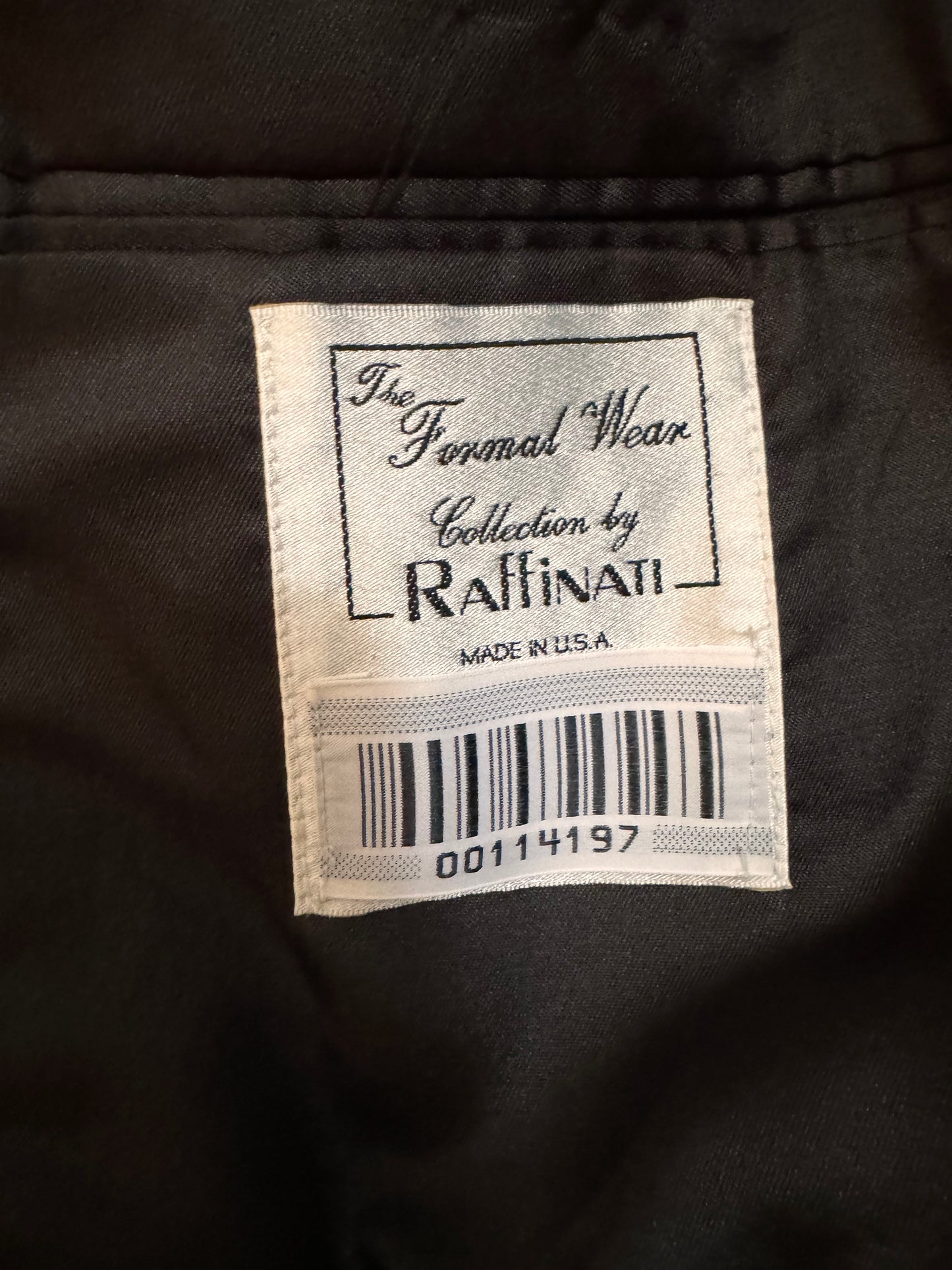 1980s Raffinati Black Tailcoat