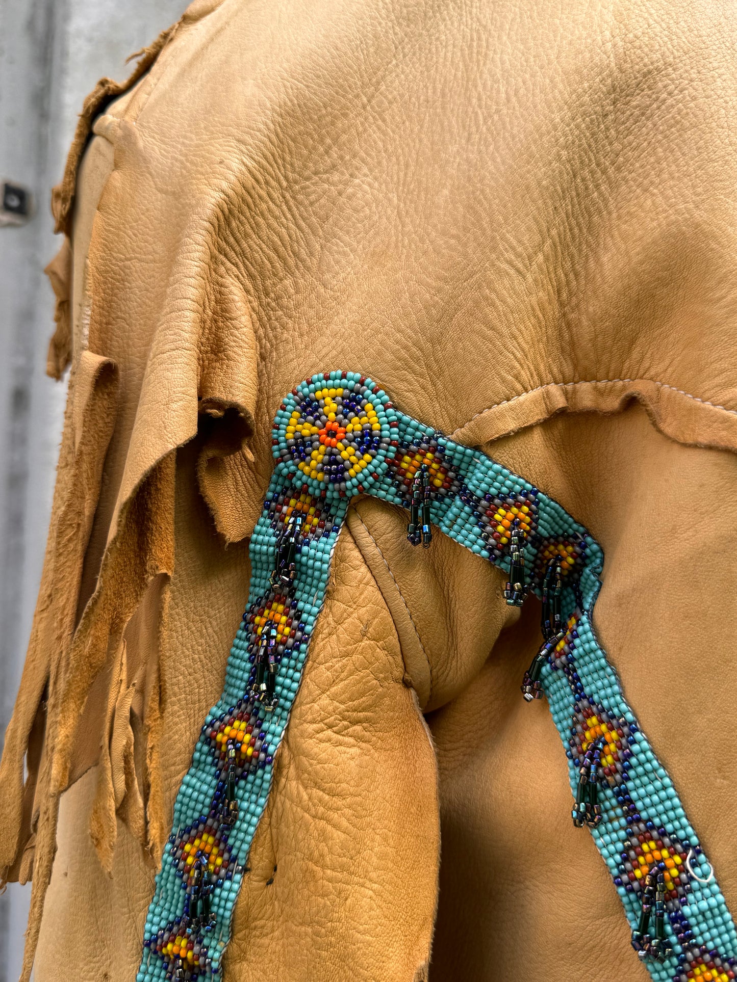 1970s Native American Leather Jacket