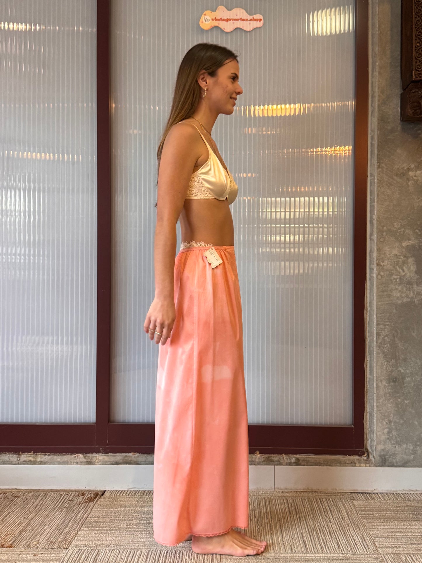 1960s Vassarette Pink Skirt Slip