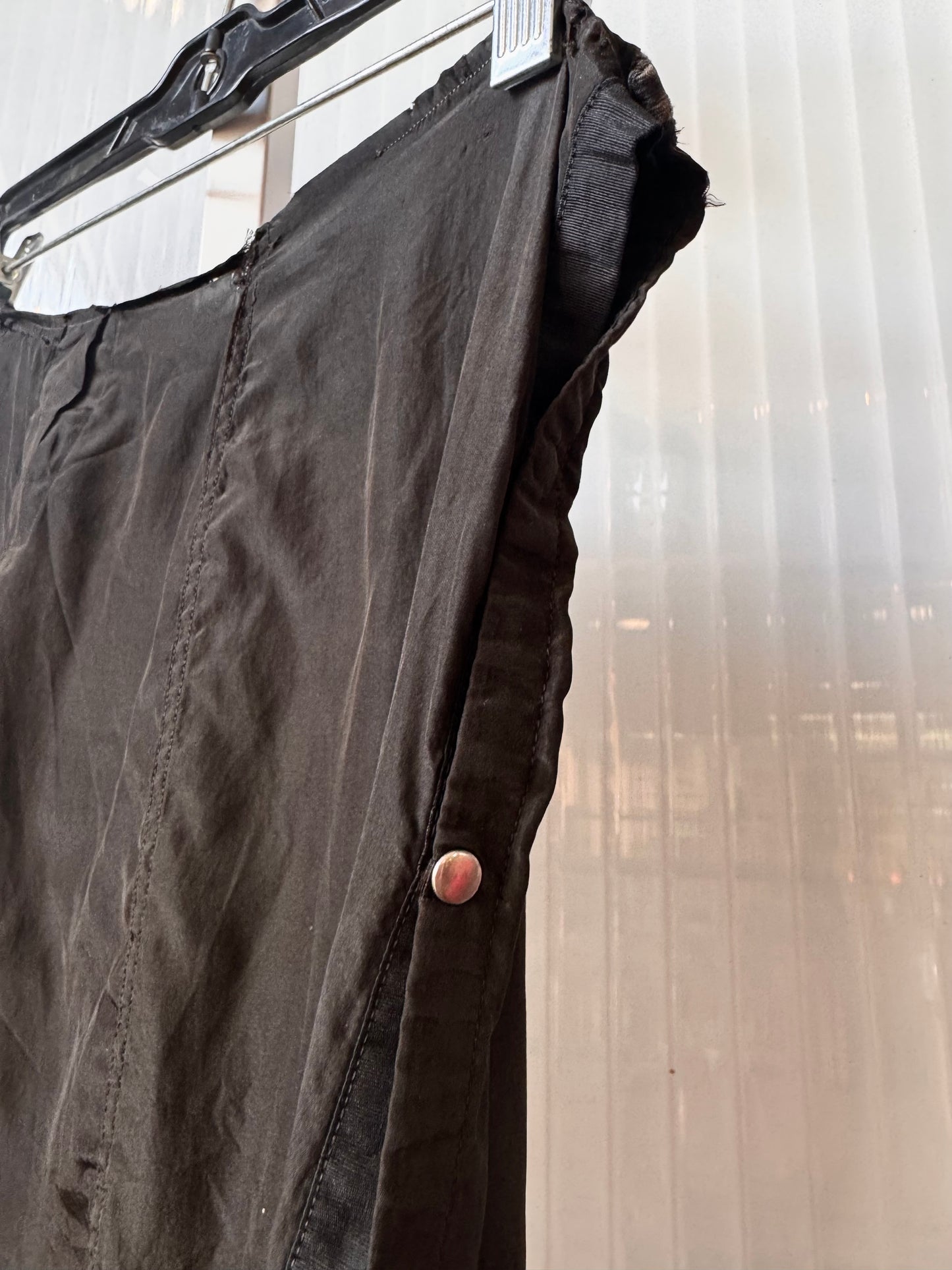 Victorian Black Slip Skirt