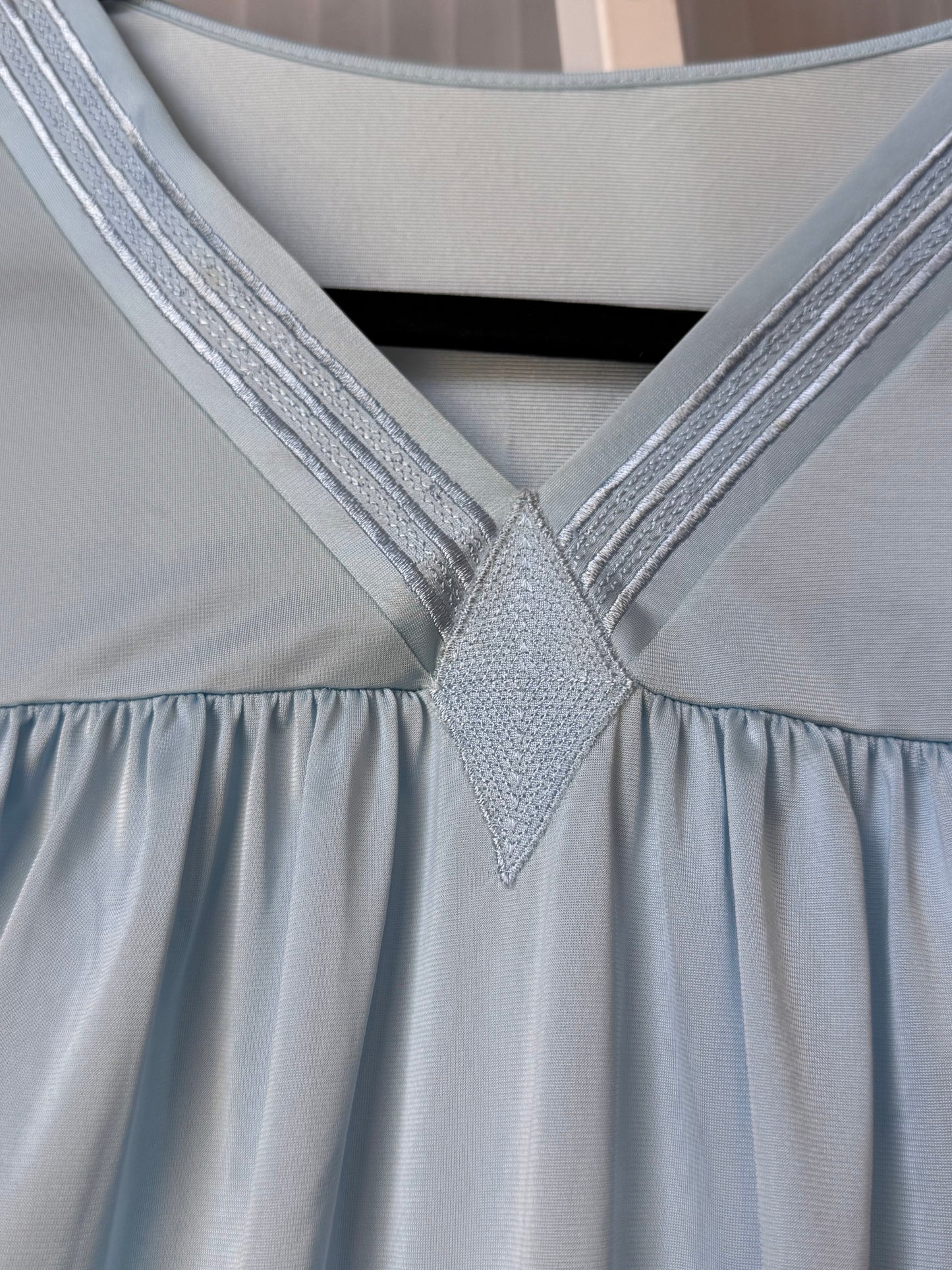 1970s Pale Blue Diamond Nightgown