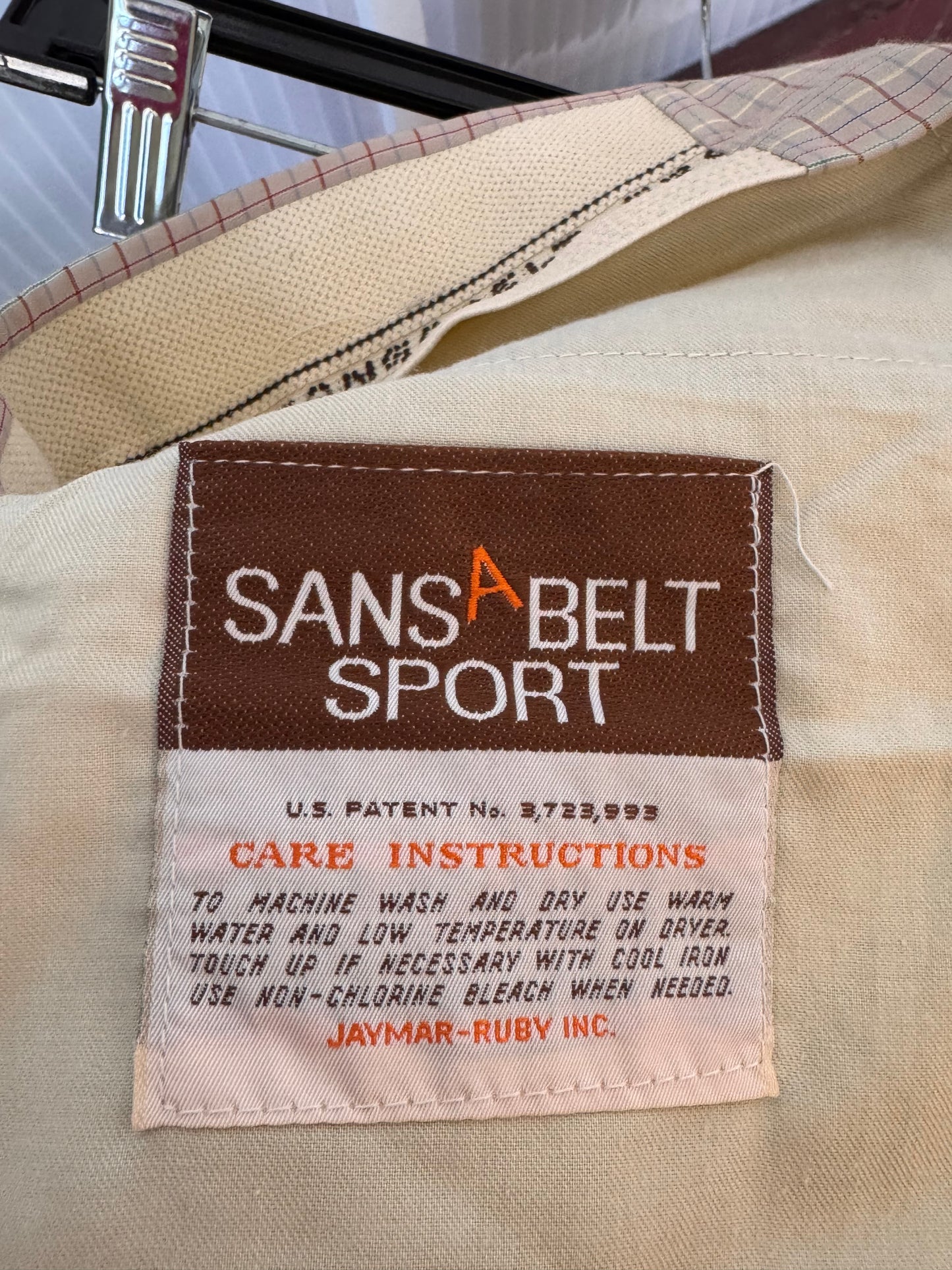 1970s Multicolor Windowpane Check Trousers