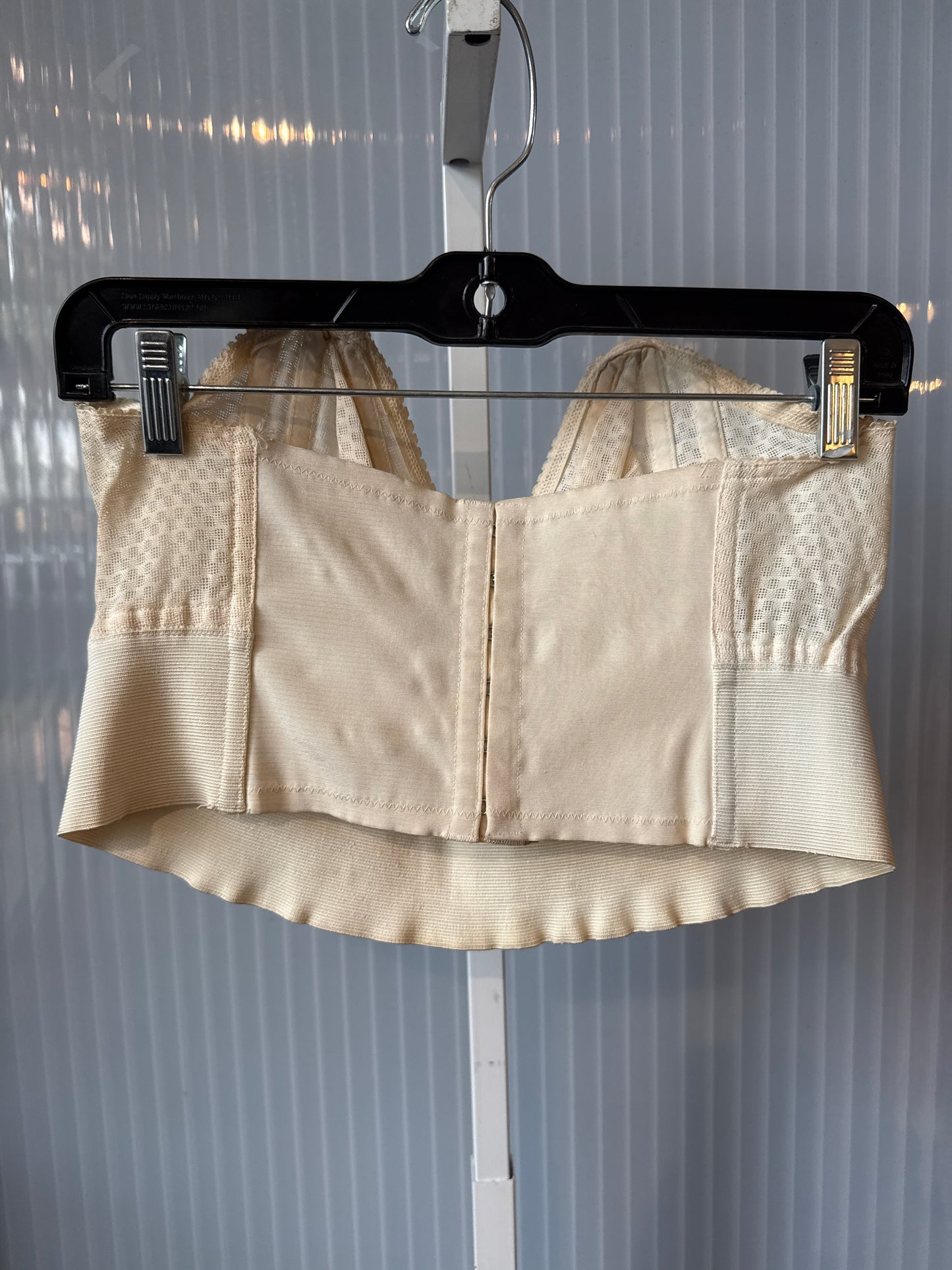 1950s Strapless Cotton Bullet Bra