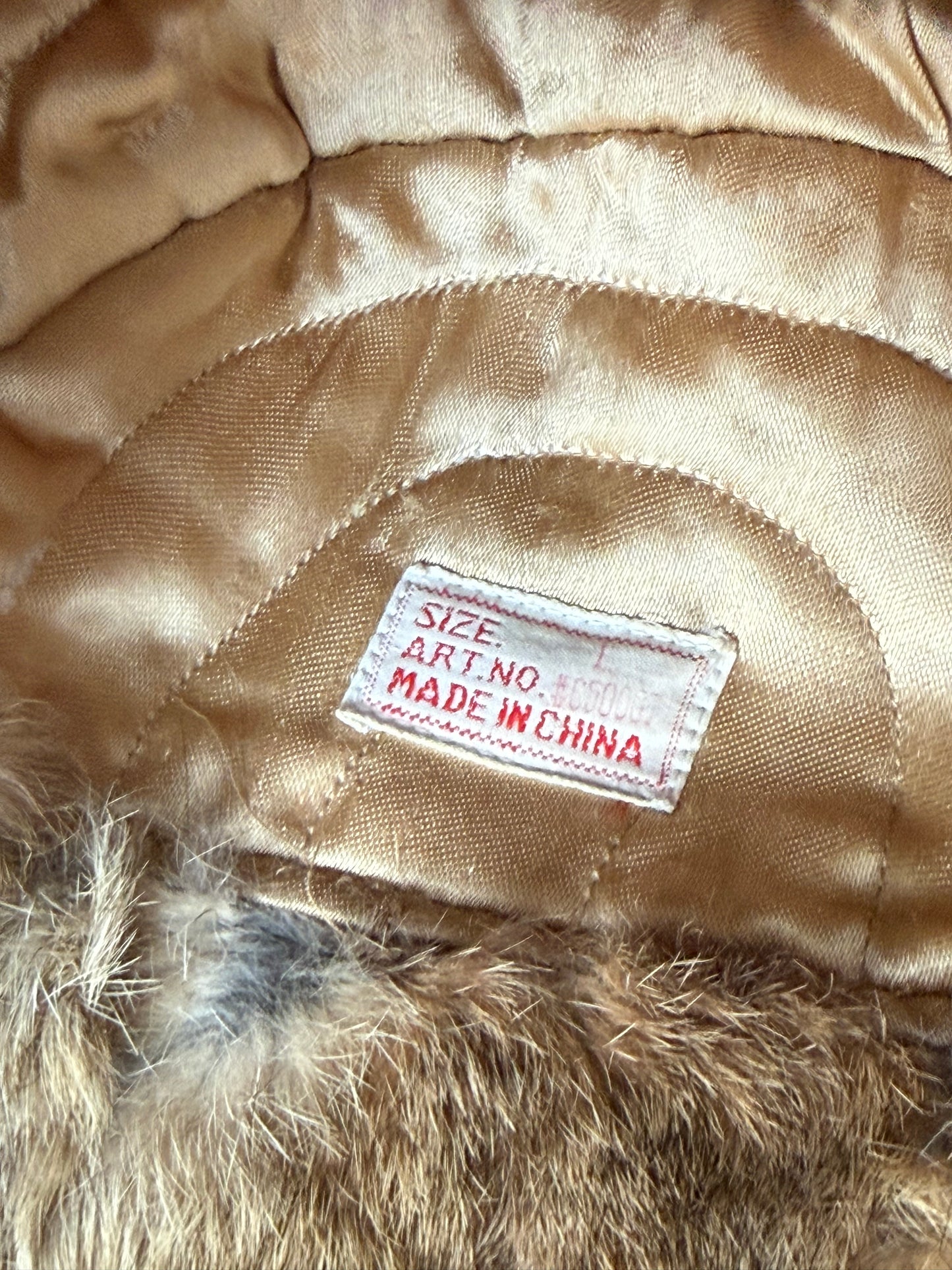 Tan Fur Ushanka / Trapper Hat