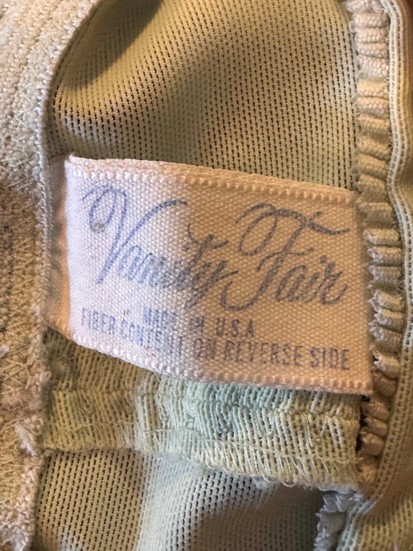 1960s Vanity Fair Mint Green Garter Shapewear Shorts