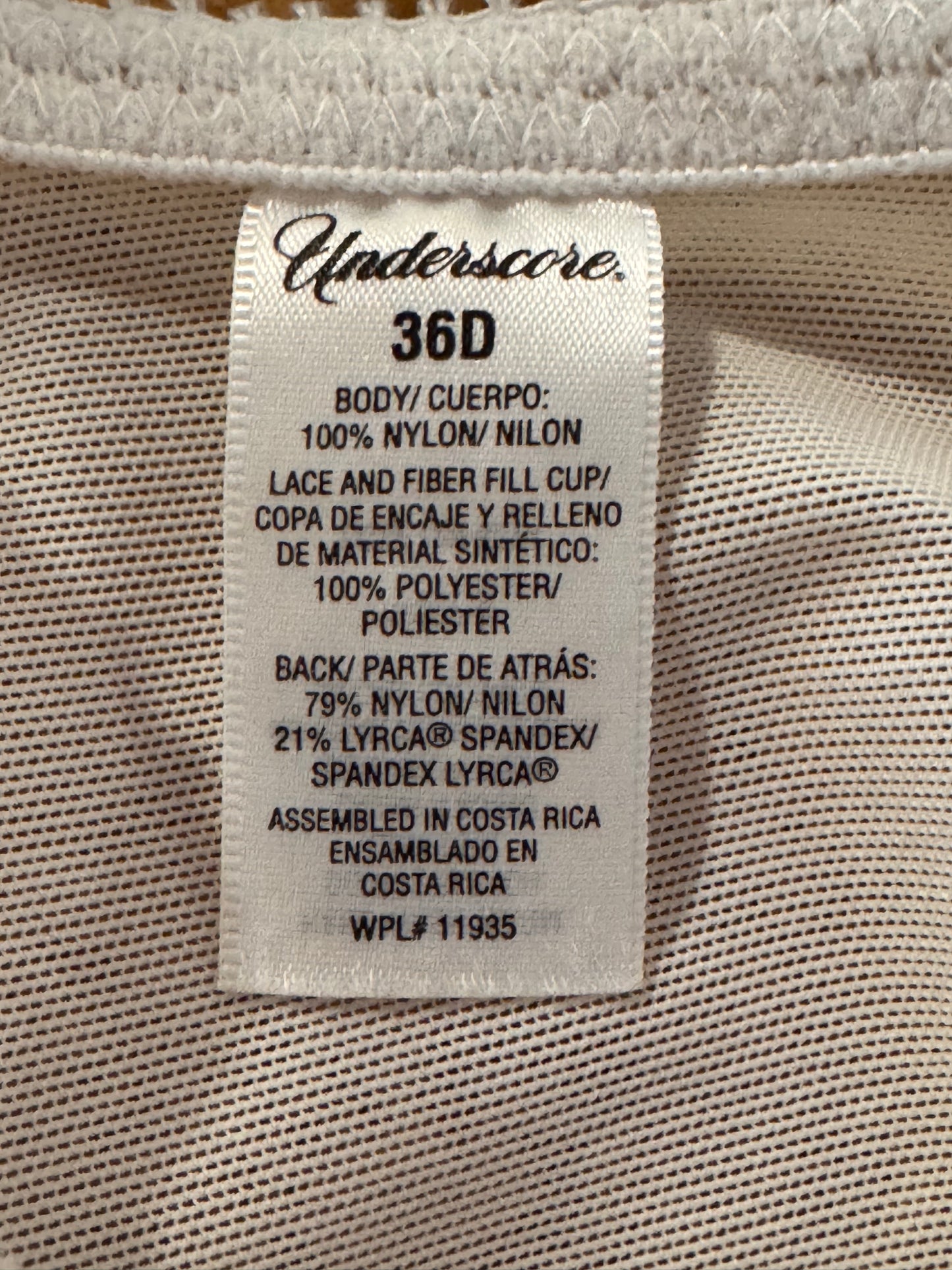 1950s Repo. Underscore White Bustier Bra