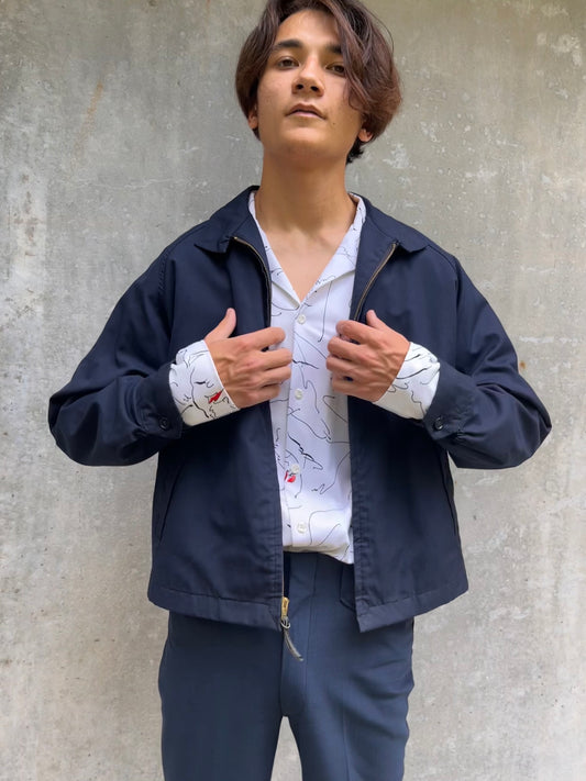 1970s JC Pennys Towncraft Navy Blue Jacket