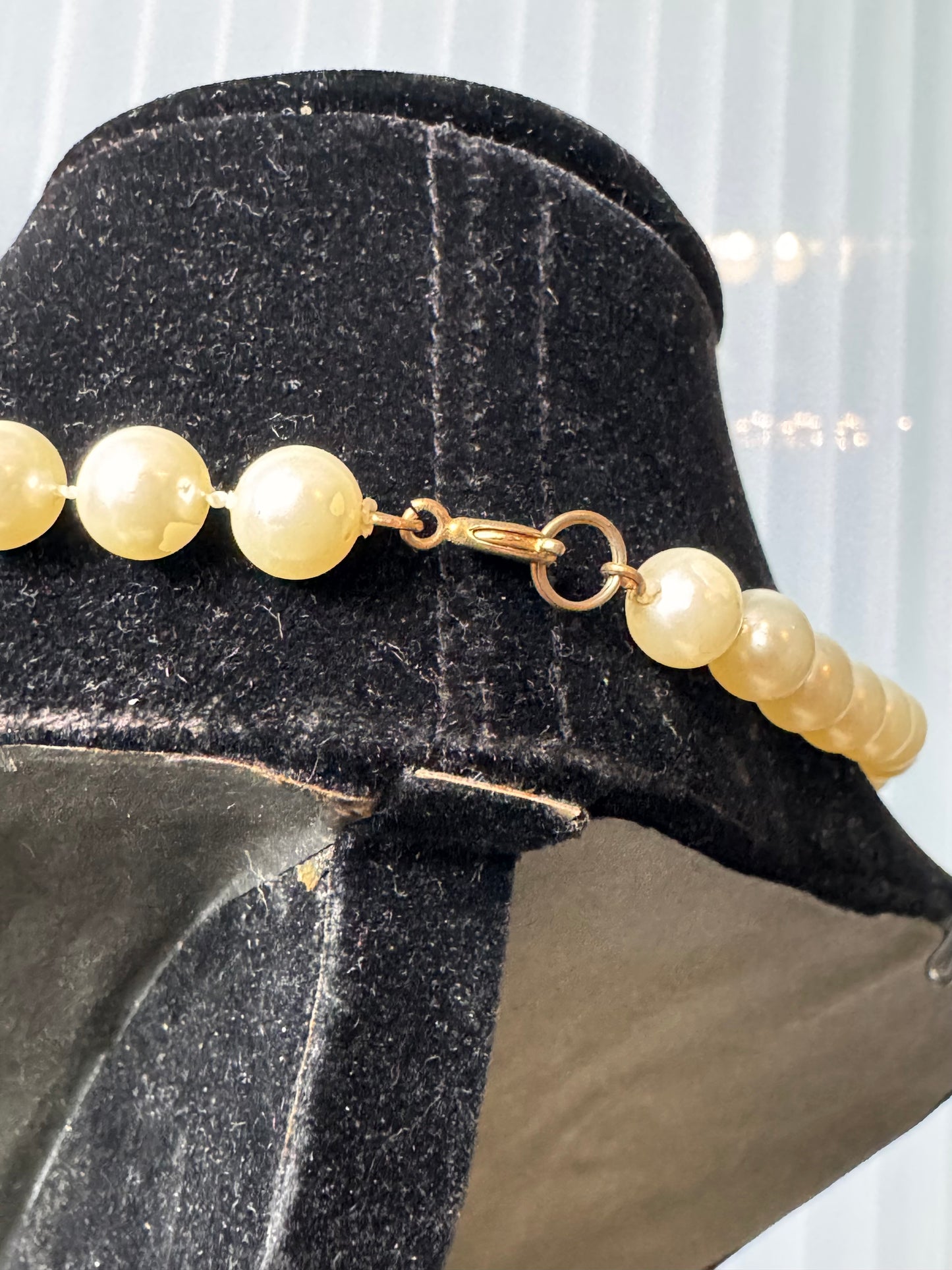 Cream Faux Pearl Necklace