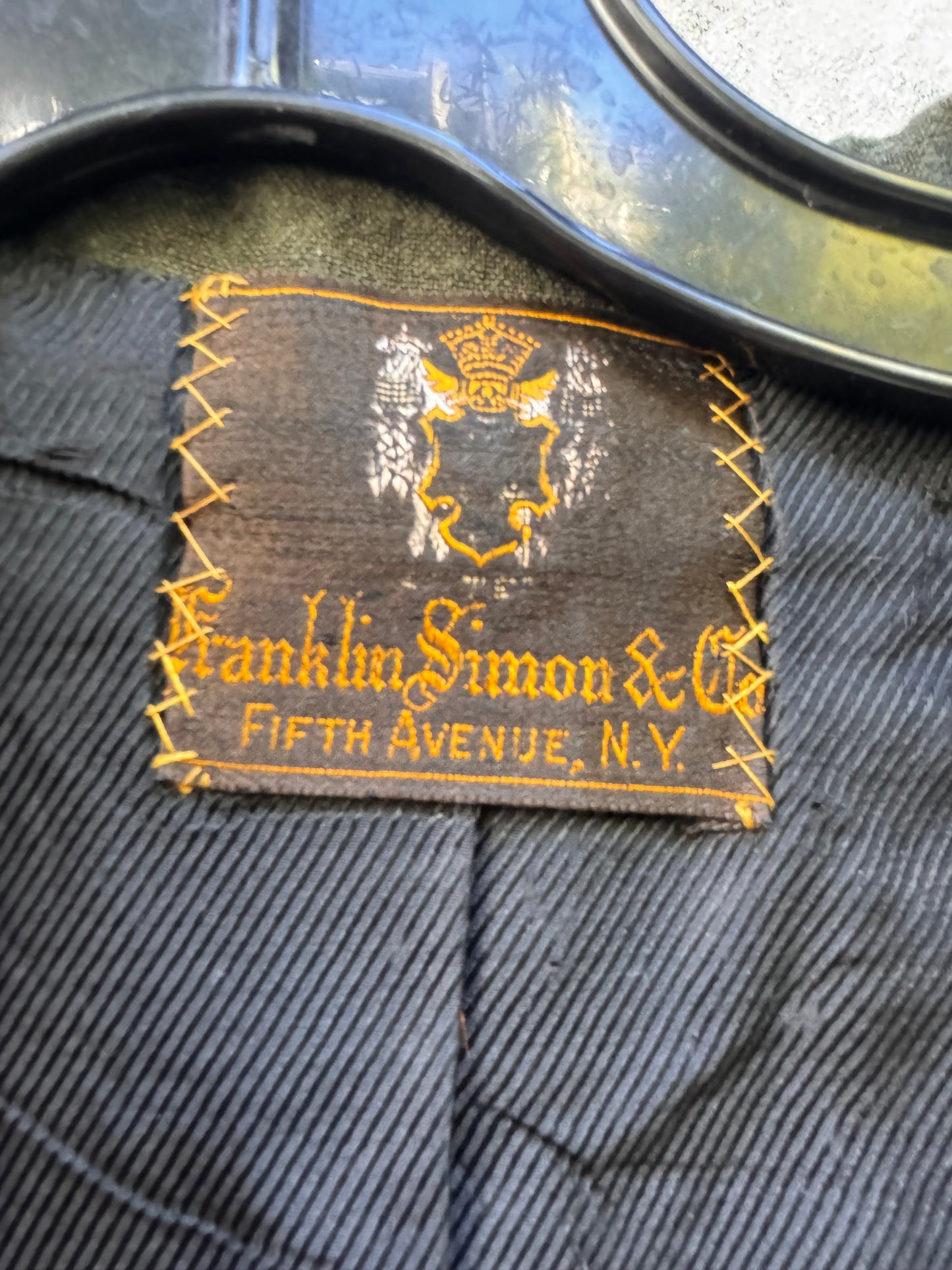 Edwardian Franklin Simon & Co. Green Sport Jacket