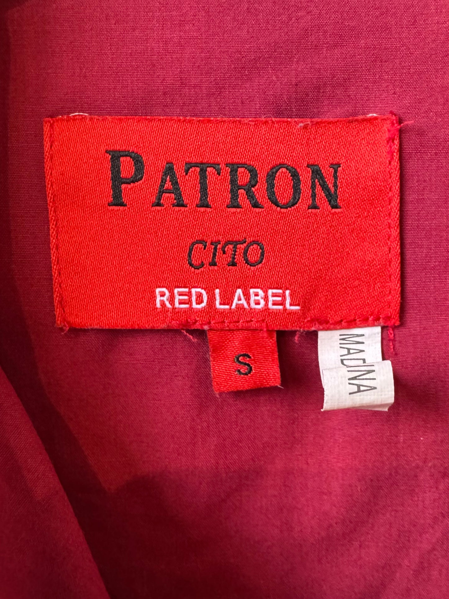 Burgundy Patron Embroidered Pearl Snap Western Shirt