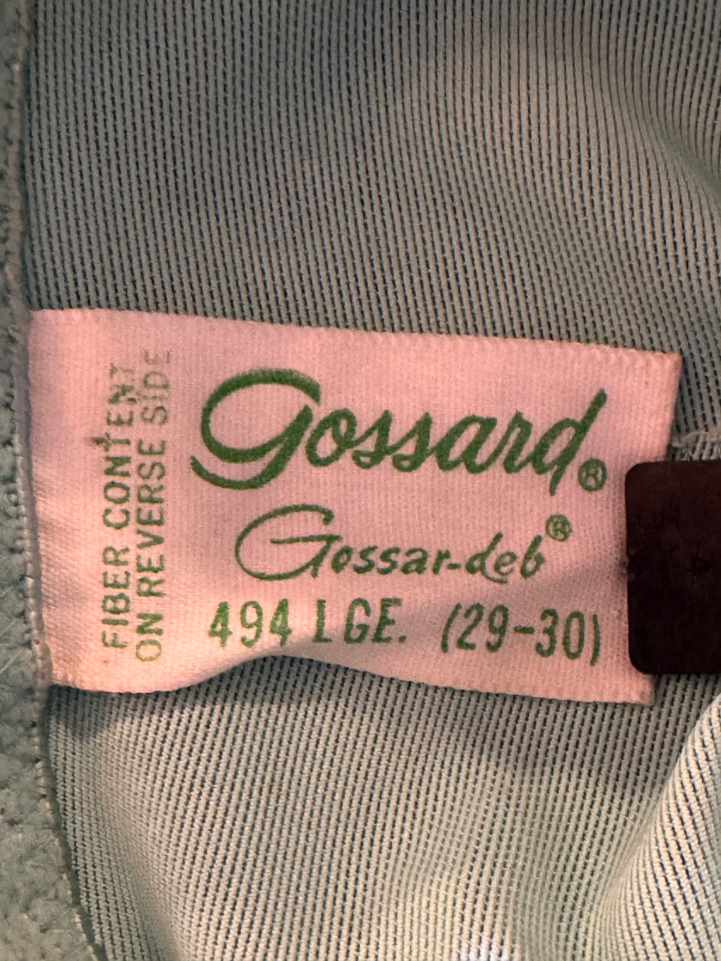 1960s Gossard Mint Green Garter Shapewear Shorts