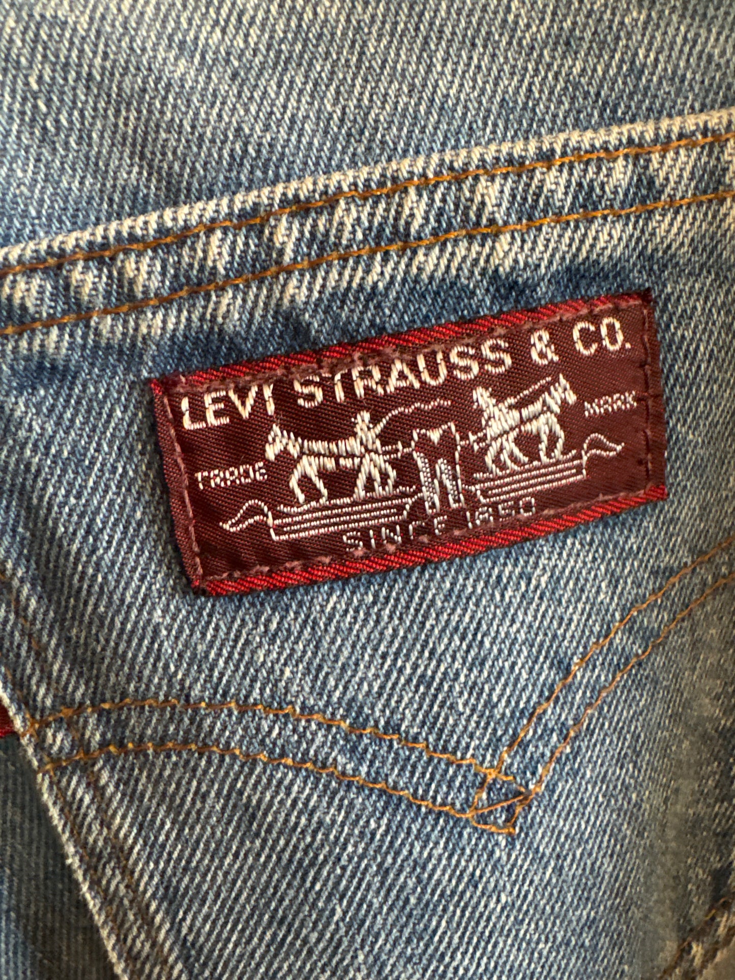 1970s? Levi's Light-wash Denim Straight-Leg Jeans