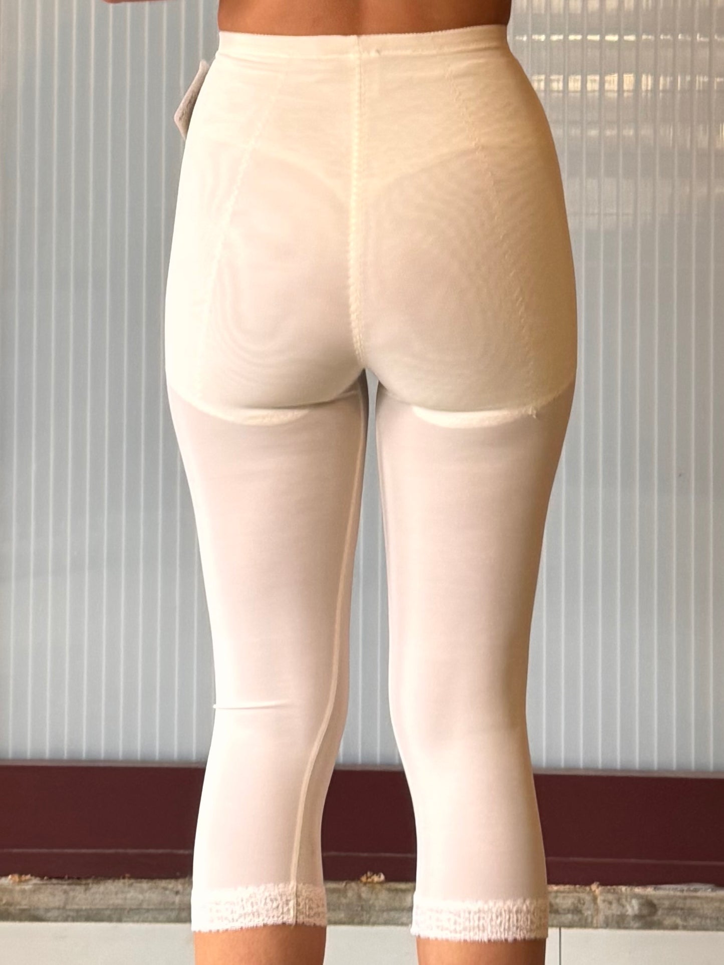 1960s Subtract White Shapewear Pants