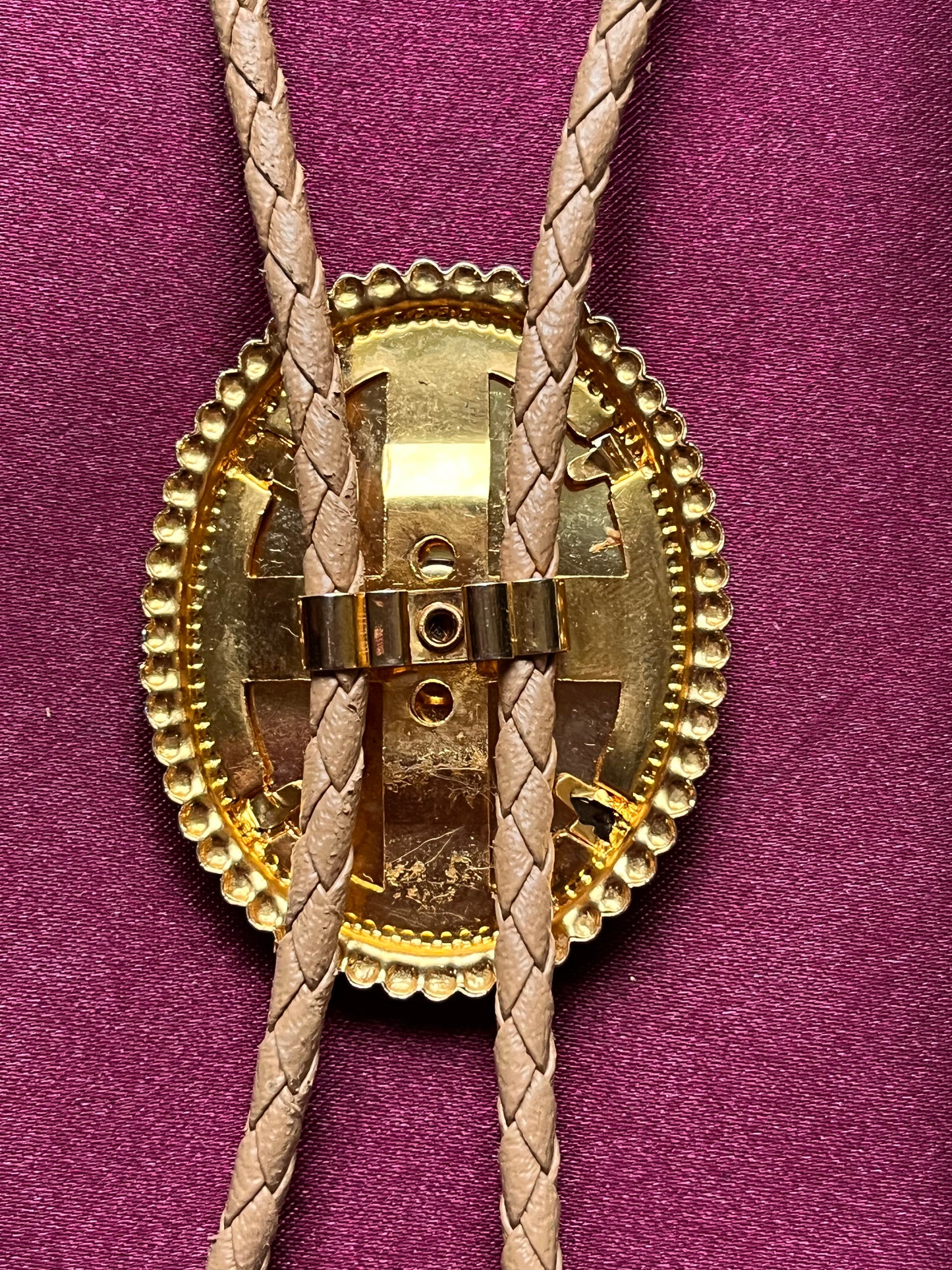 Orange Marble Bolo Tie