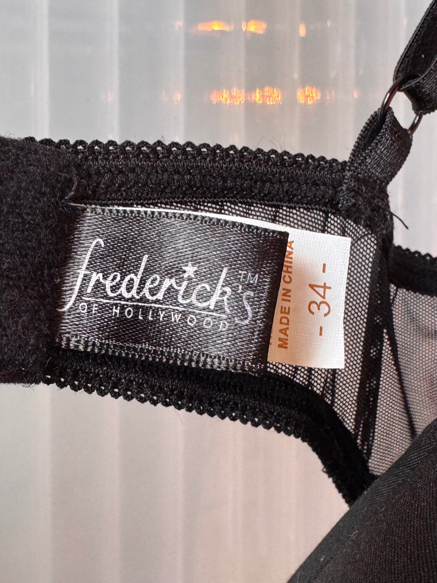 Y2K Fredericks of Hollywood Black & Silver Sequin Lingerie