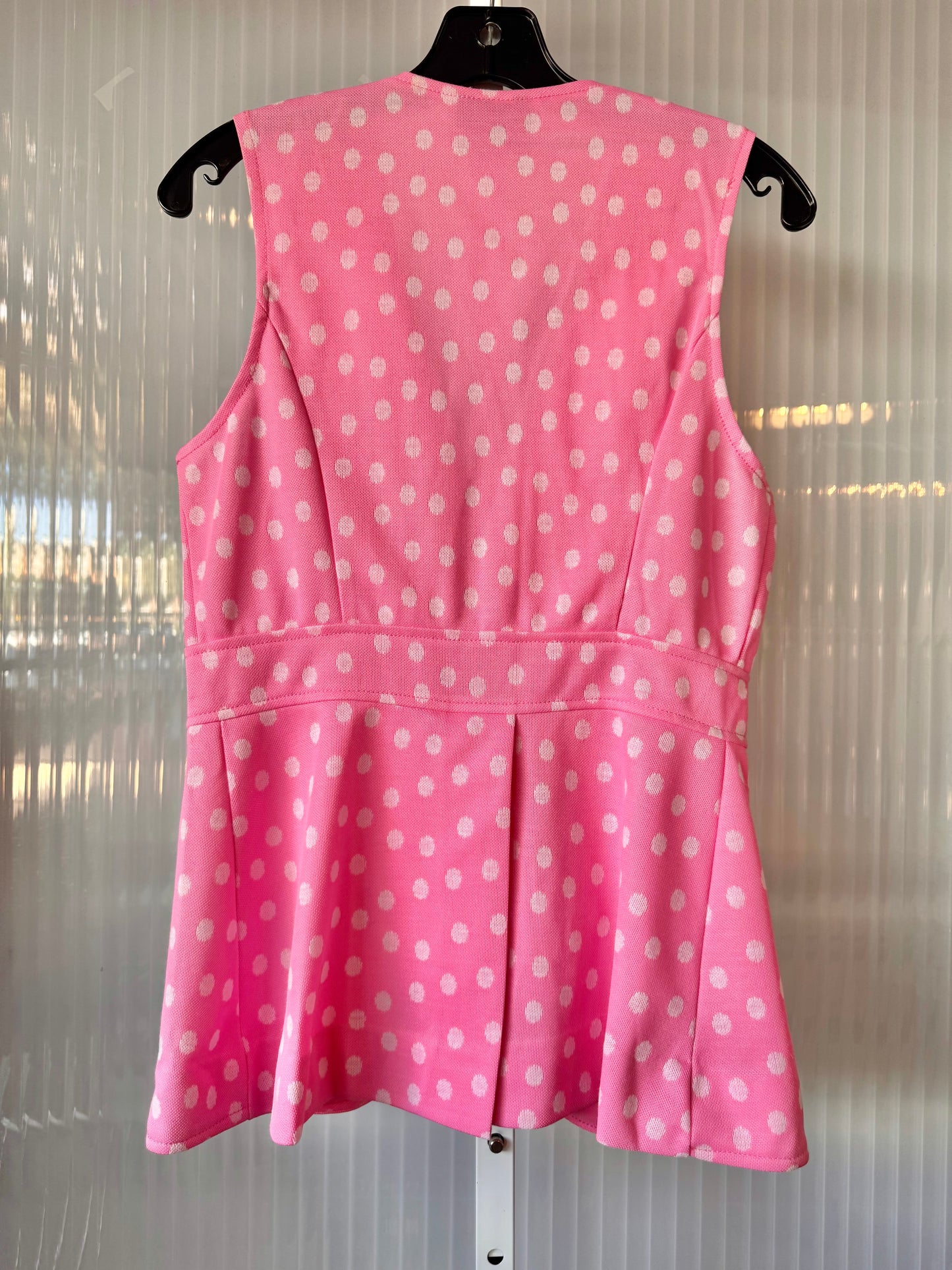 1970s Pink w/ White Polka Dot Vest