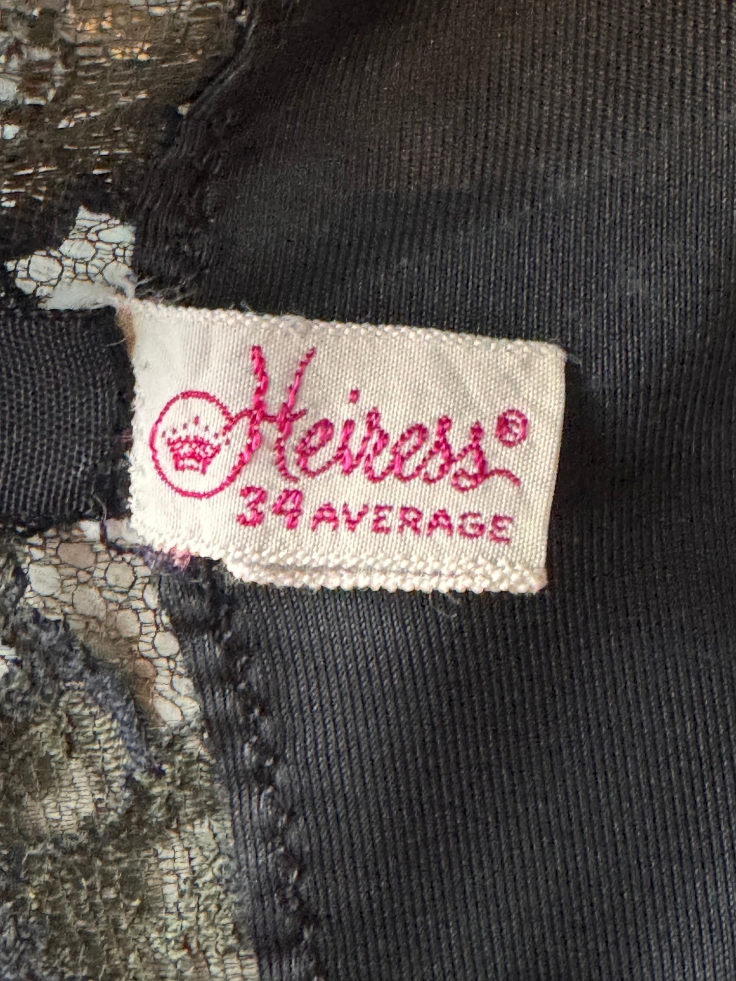 1950s Heiress Black Slip