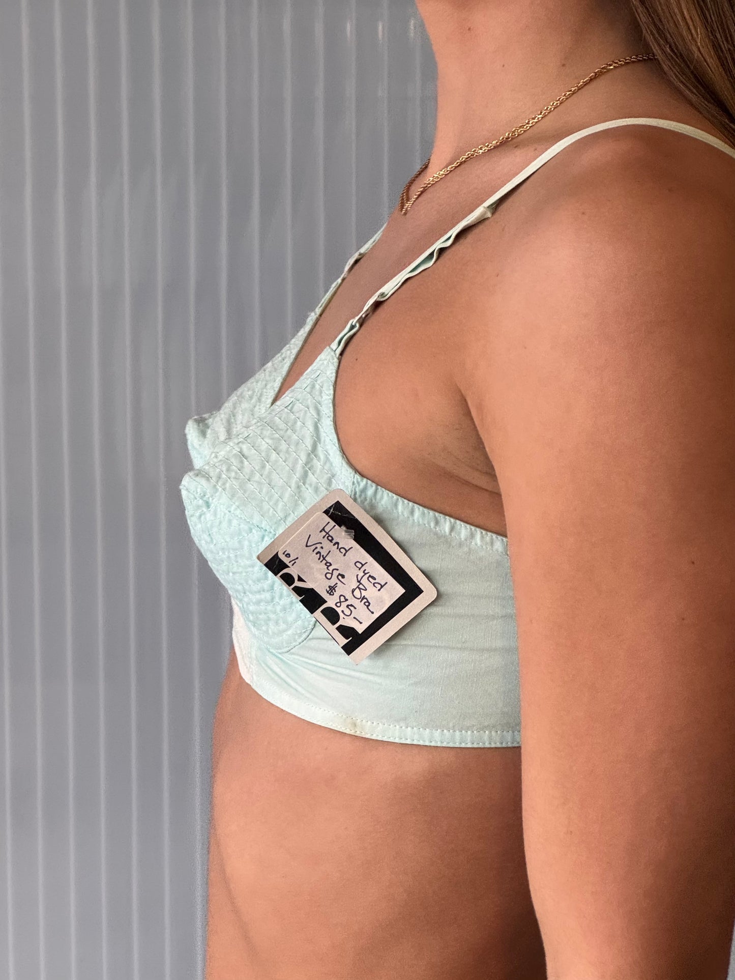 1950s Rondelay Bi-flex Blue Bullet Bra